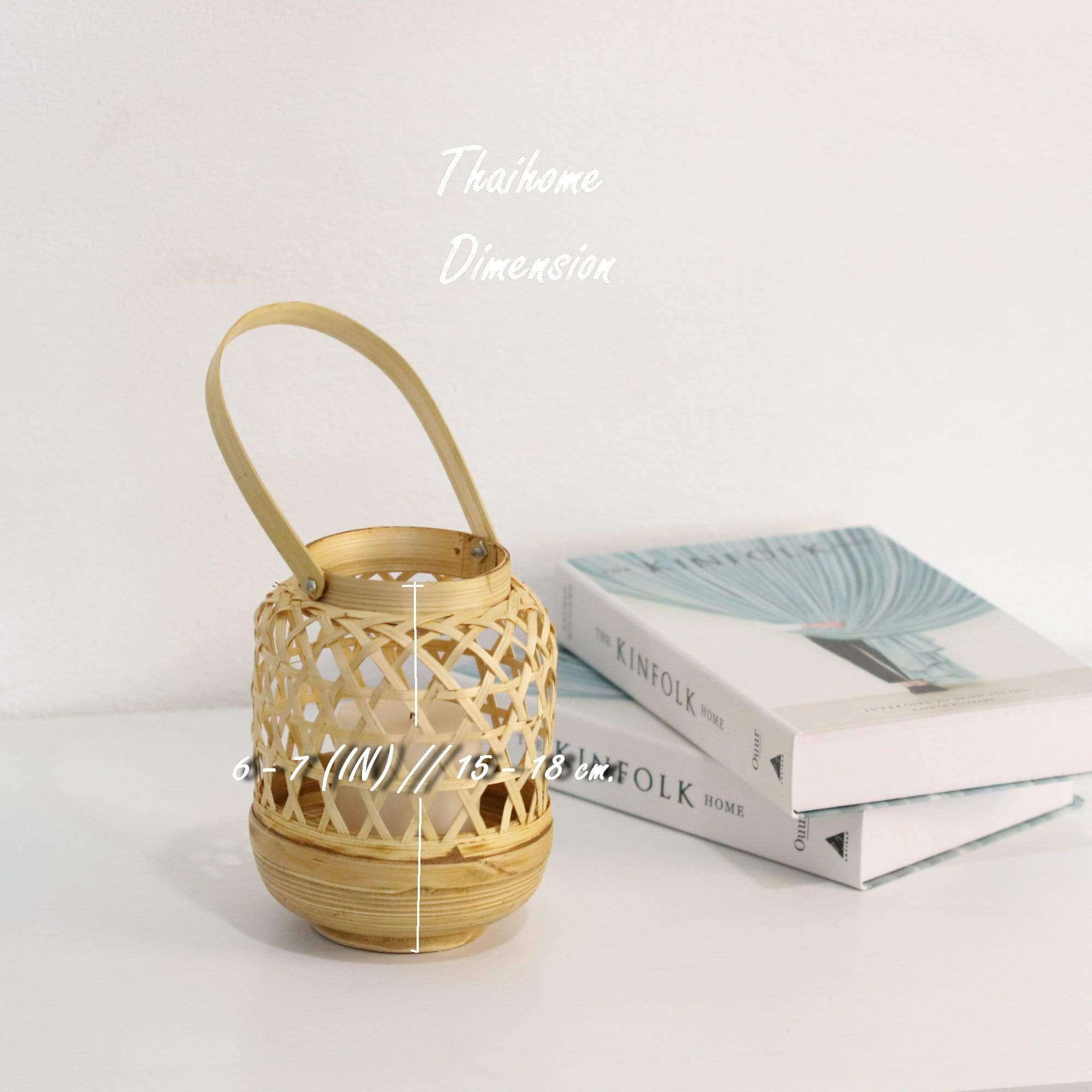 Kem Ma Nut - Bamboo Lantern (15-18 Cm) By Thaihome - Image 4