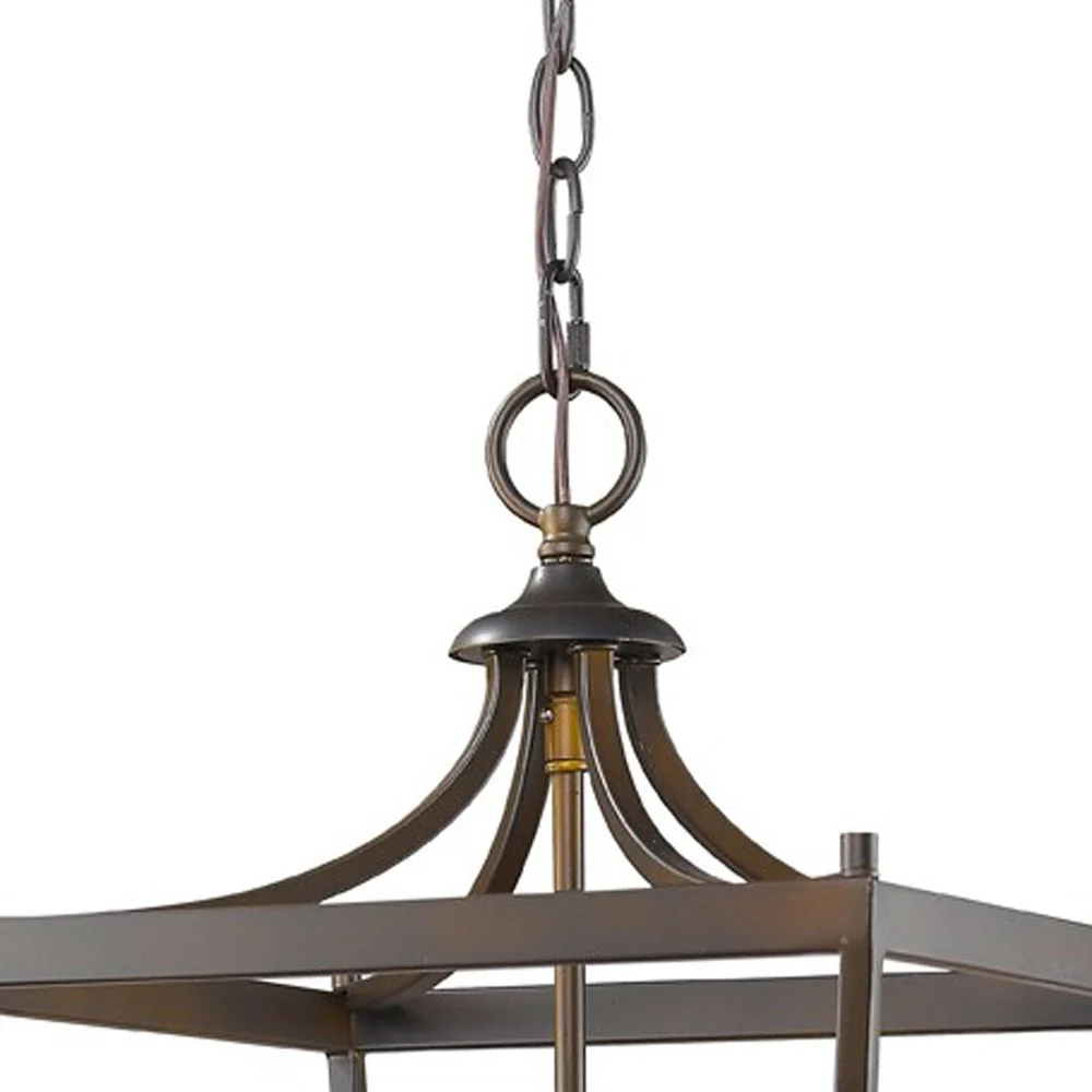 Kennedy 4-Light Oil-Rubbed Bronze Pendant By Homeroots - Image 3