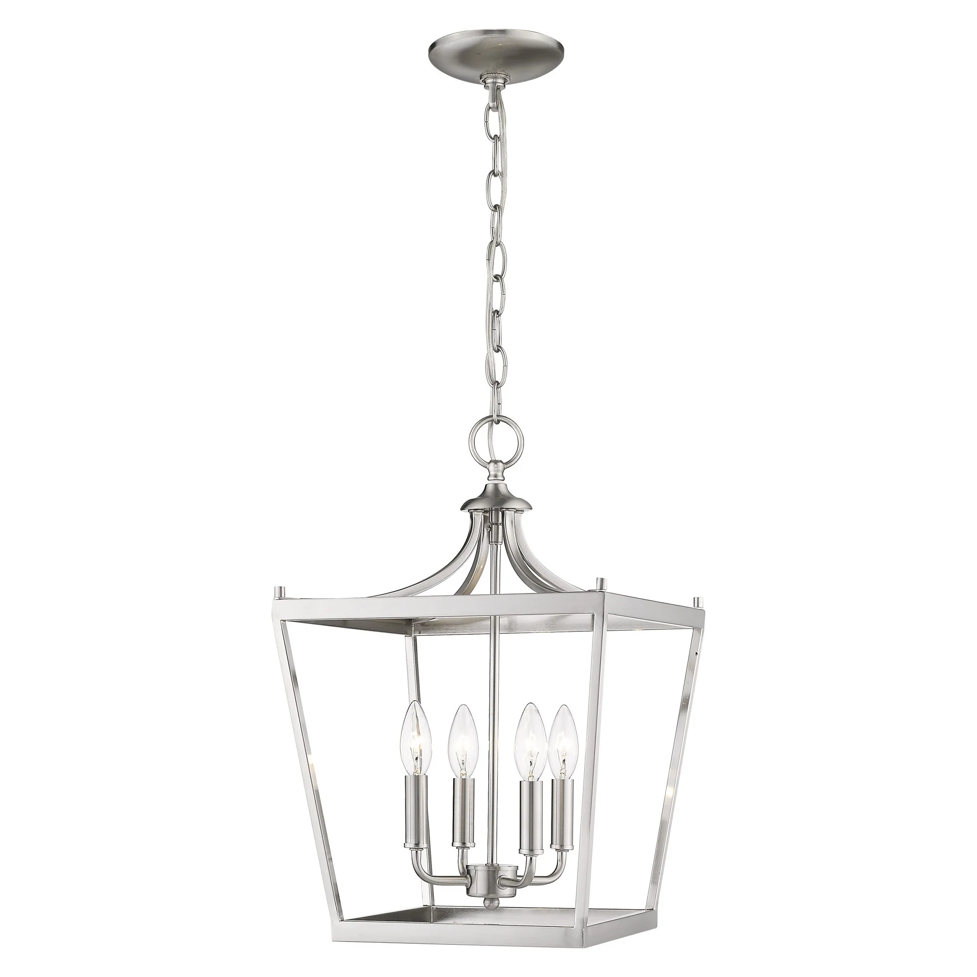 Kennedy 4-Light Satin Nickel Pendant By Homeroots - Image 2