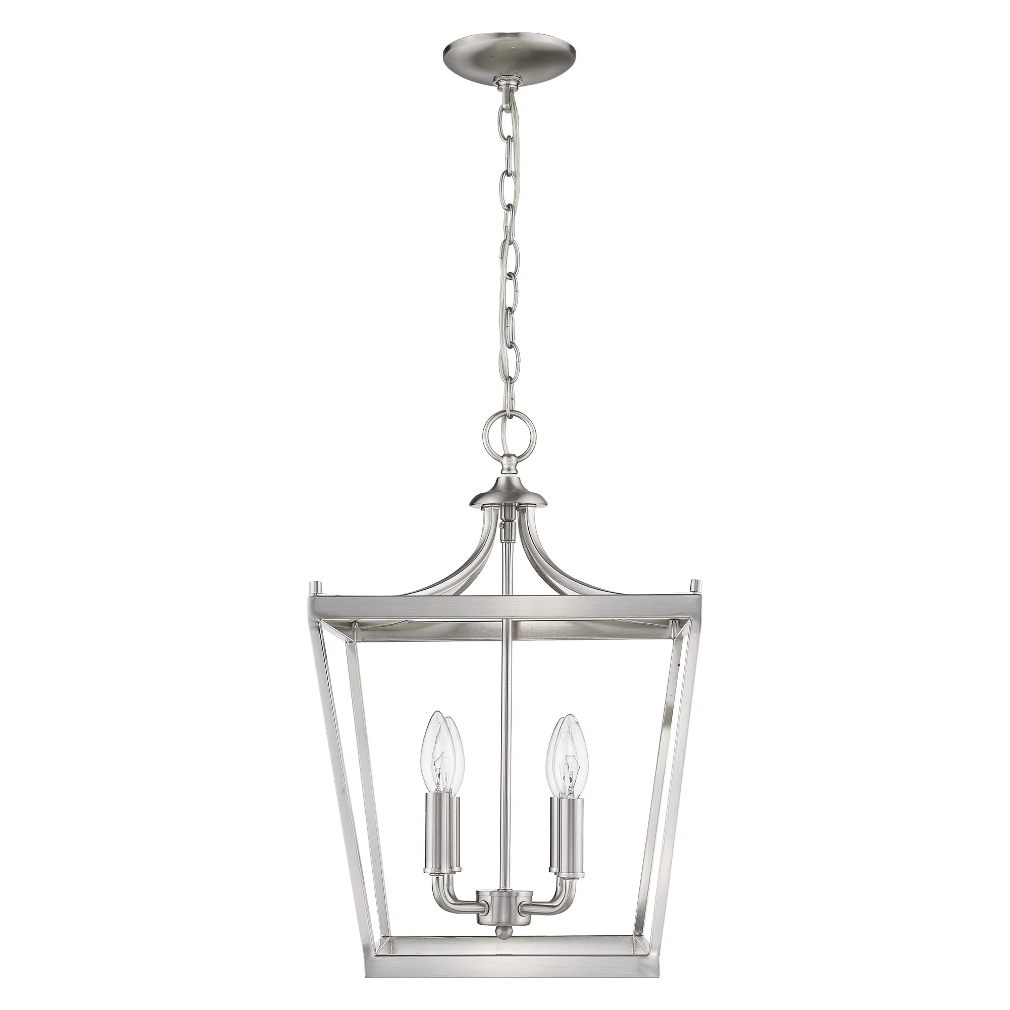 Kennedy 4-Light Satin Nickel Pendant By Homeroots - Image 3