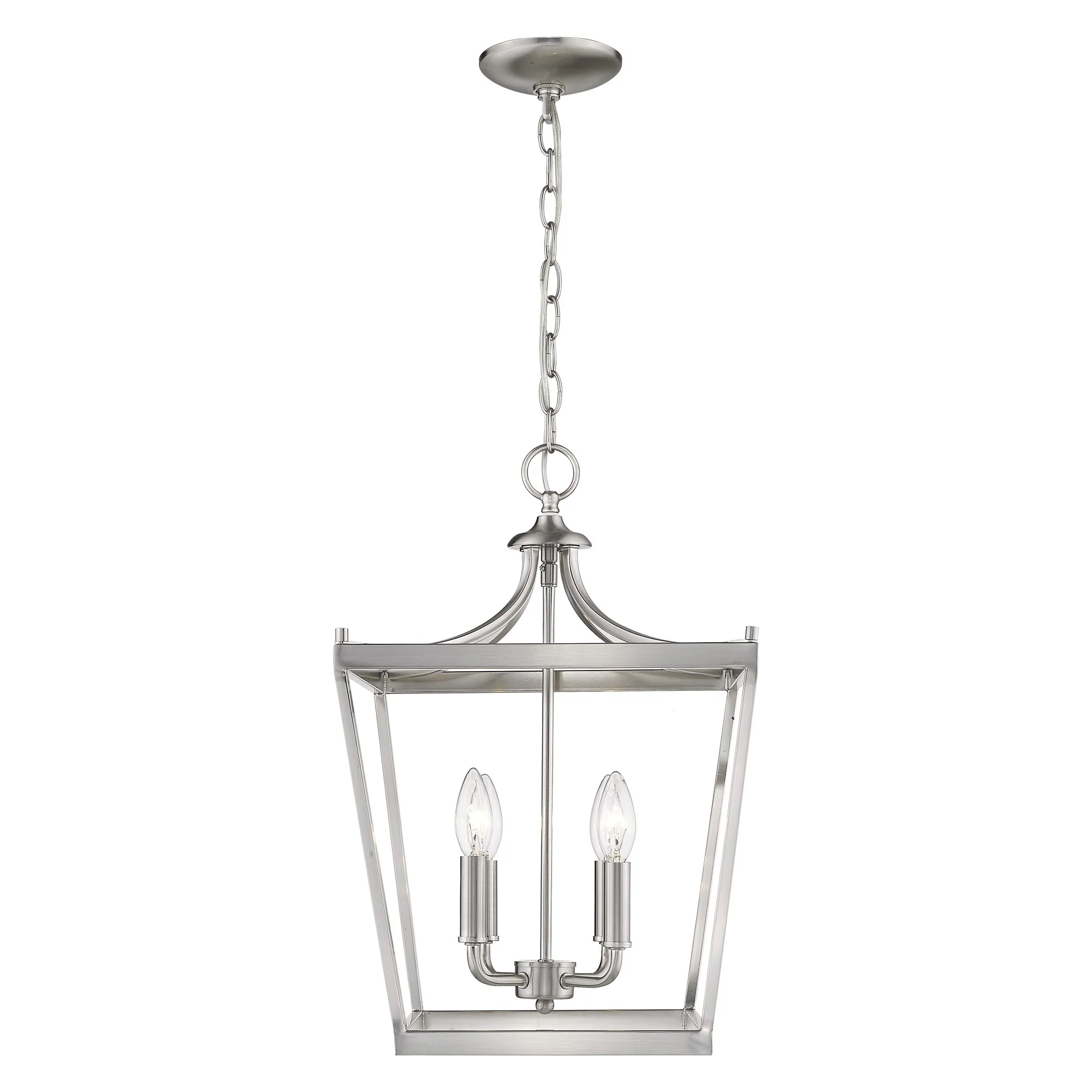 Kennedy 4-Light Satin Nickel Pendant By Homeroots - Image 4