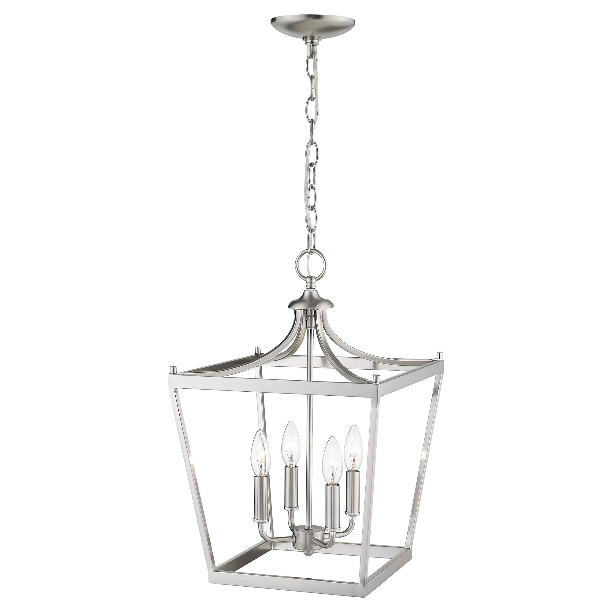 Kennedy 4-Light Satin Nickel Pendant By Homeroots - Image 8