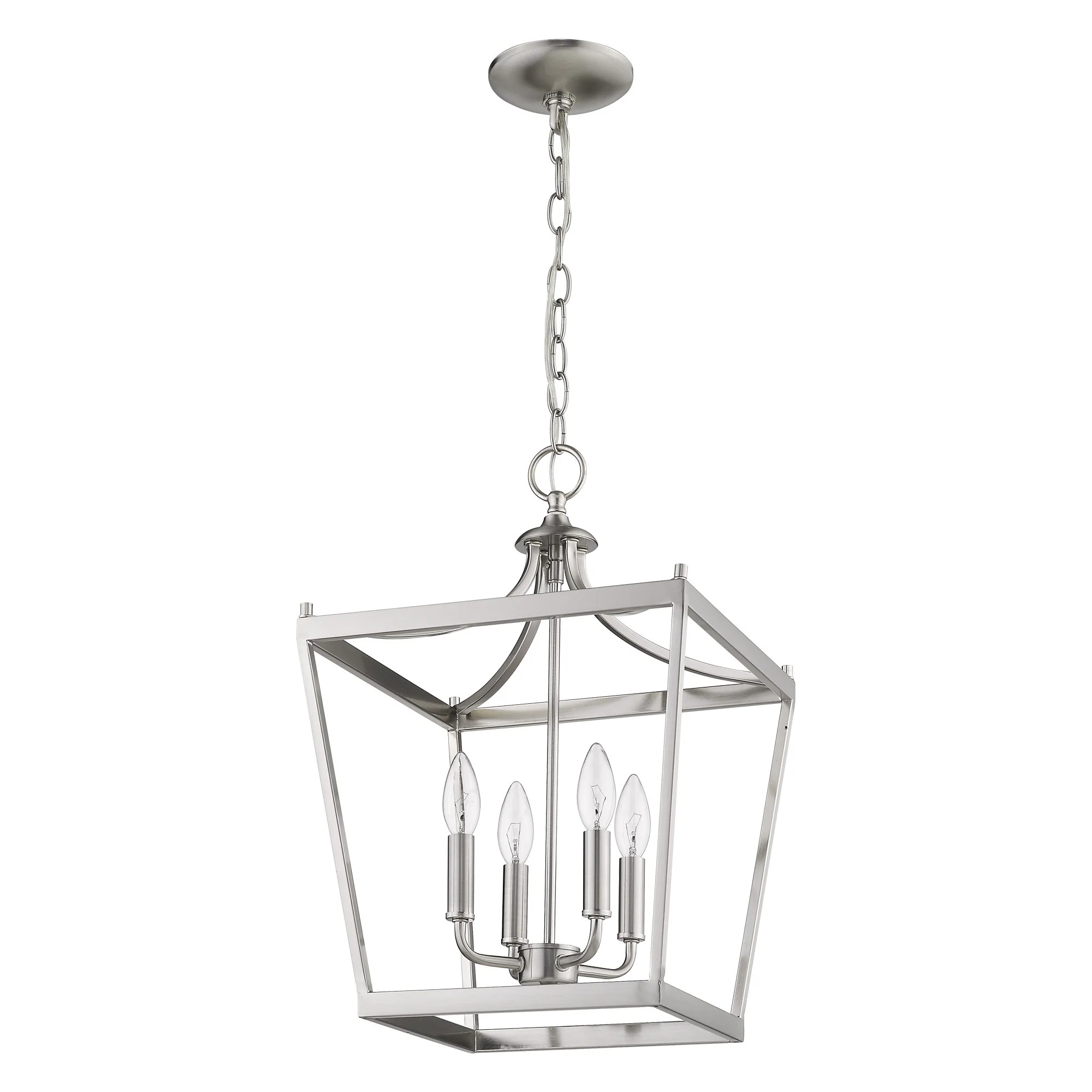 Kennedy 4-Light Satin Nickel Pendant By Homeroots - Image 9