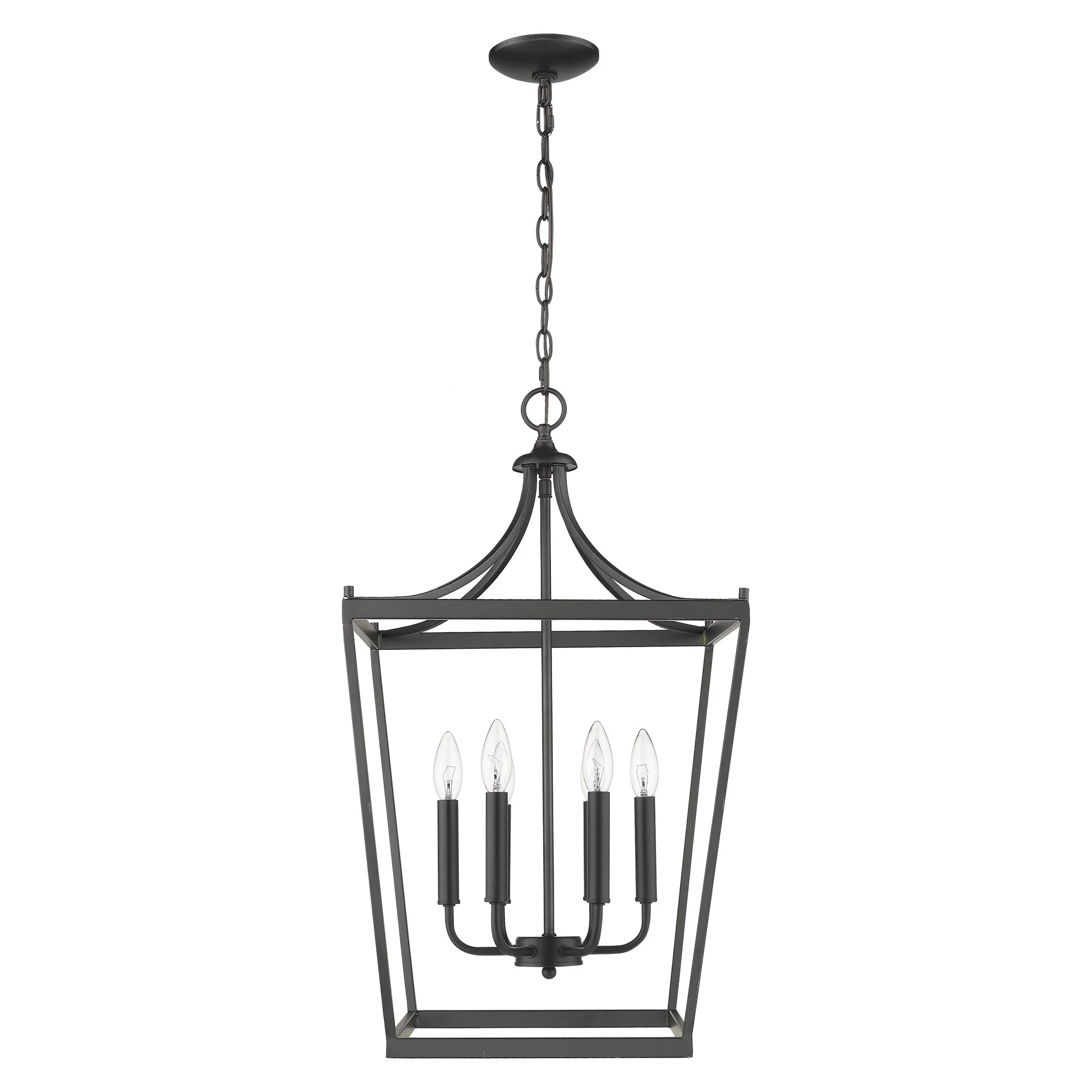 Kennedy 6-Light Matte Black Pendant By Homeroots - Image 3