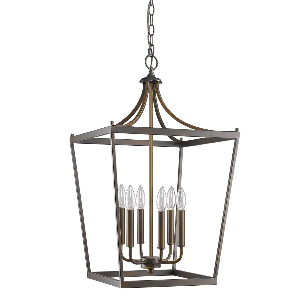 Kennedy 6-Light Oil-Rubbed Bronze Foyer Pendant By Homeroots - Image 2