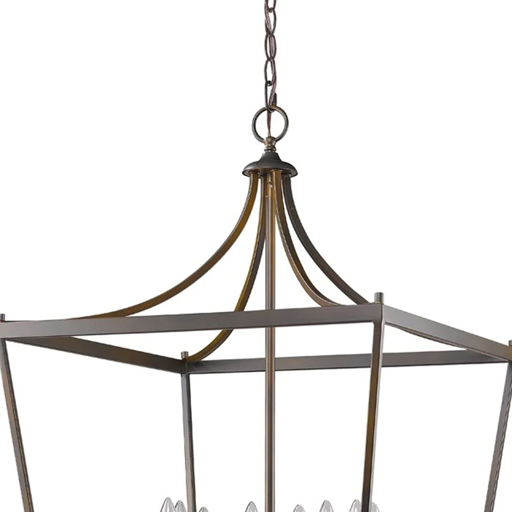 Kennedy 8-Light Oil-Rubbed Bronze Foyer Pendant By Homeroots - Image 3