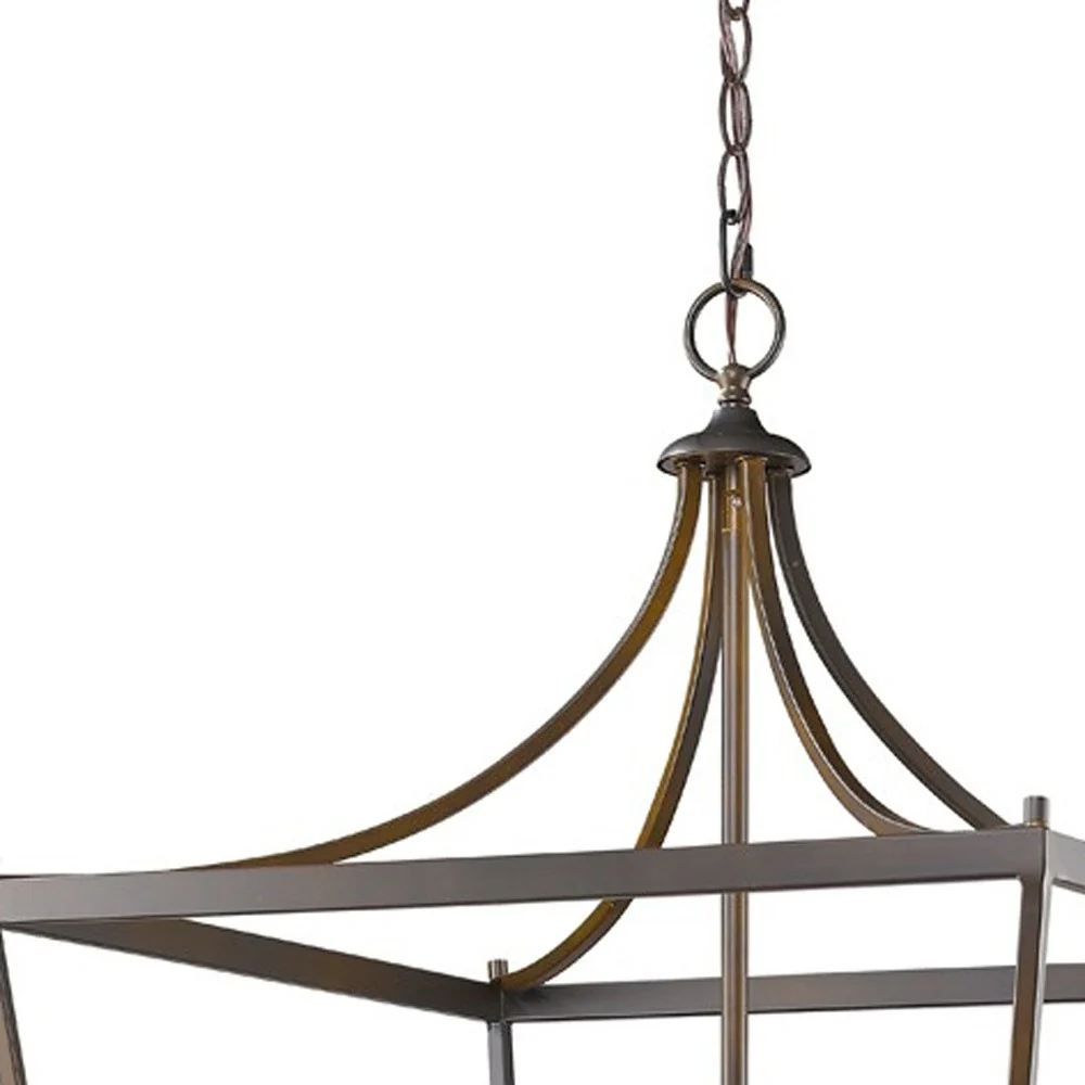 Kennedy 8-Light Oil-Rubbed Bronze Foyer Pendant By Homeroots - Image 4