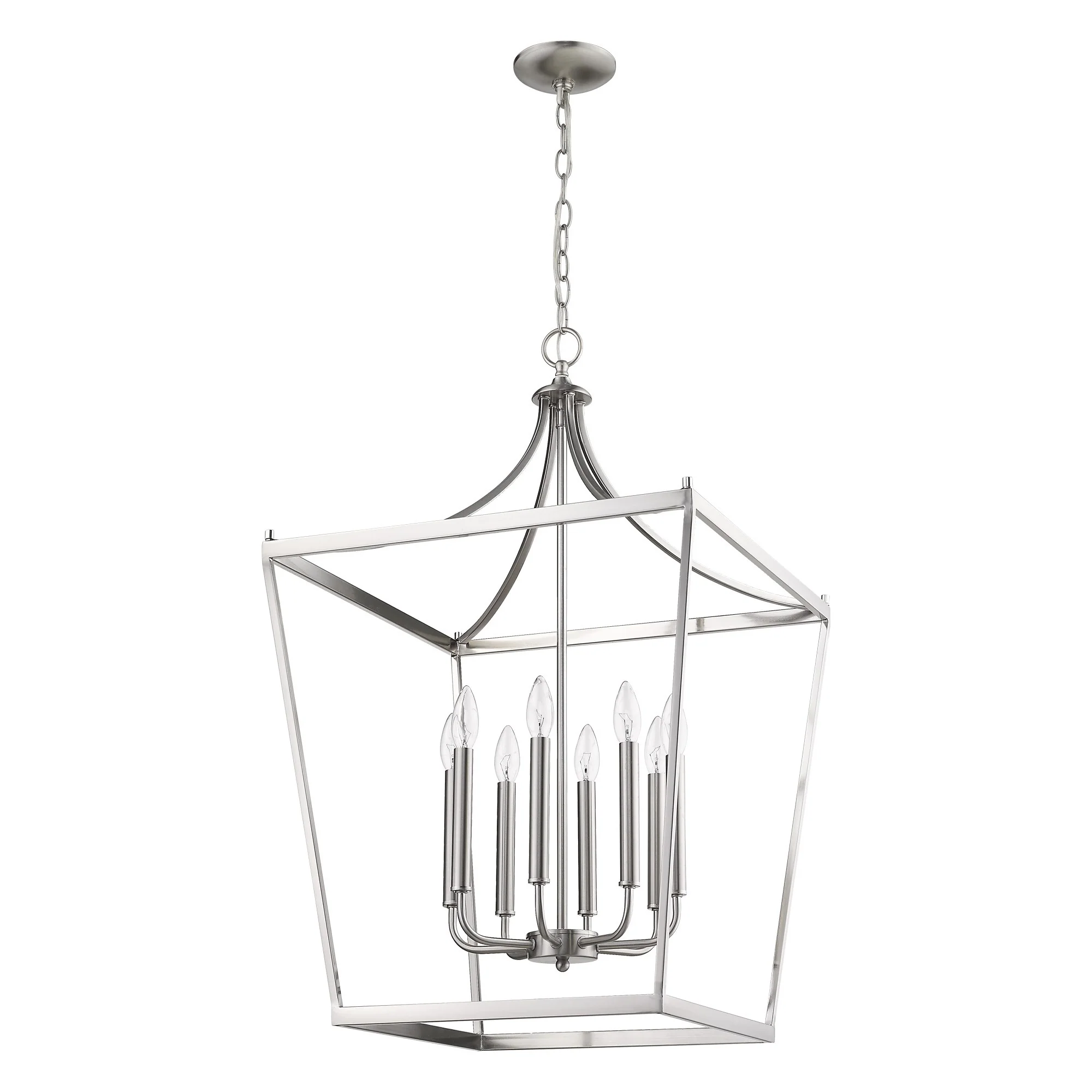 Kennedy 8-Light Satin Nickel Pendant By Homeroots - Image 9