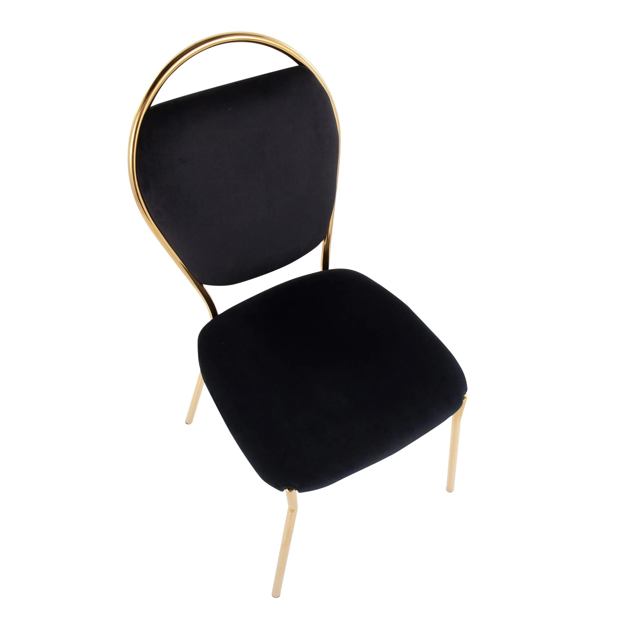 Keyhole Dining Chair - Set of 2 Black By LumiSource - Image 3