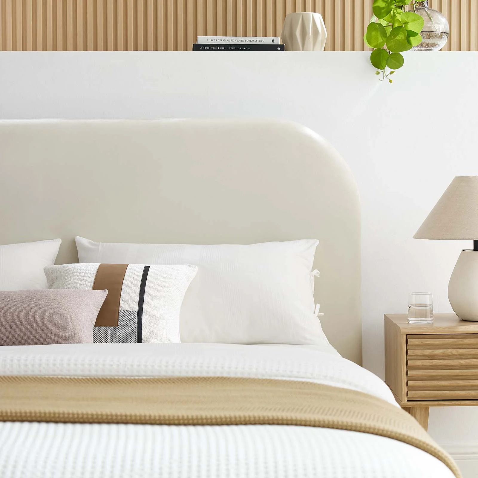 Keynote Performance Velvet Curved Full Platform Bed By Modway - MOD-7139 - Image 8