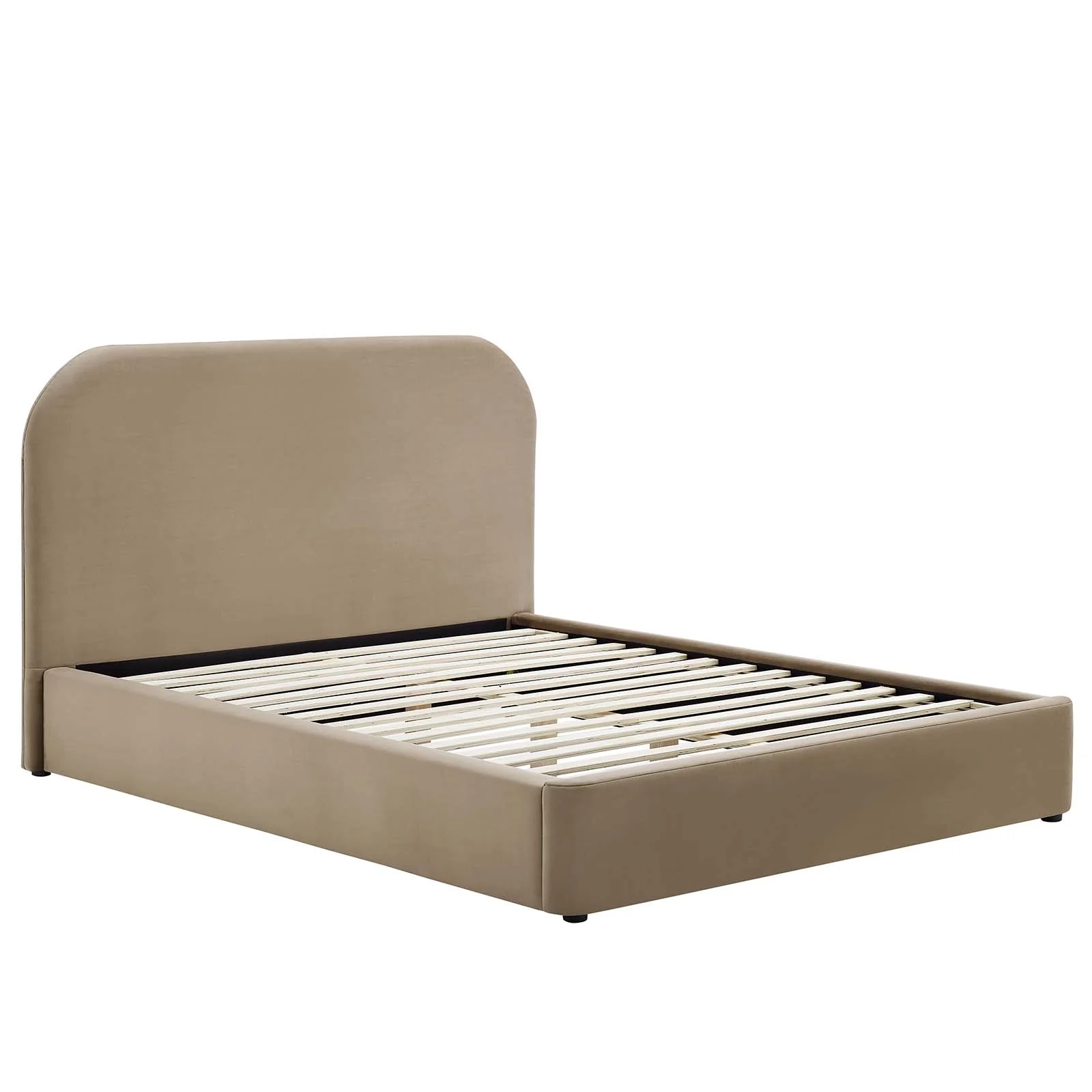 Keynote Performance Velvet Curved King Platform Bed By Modway - MOD-7143 - Image 10