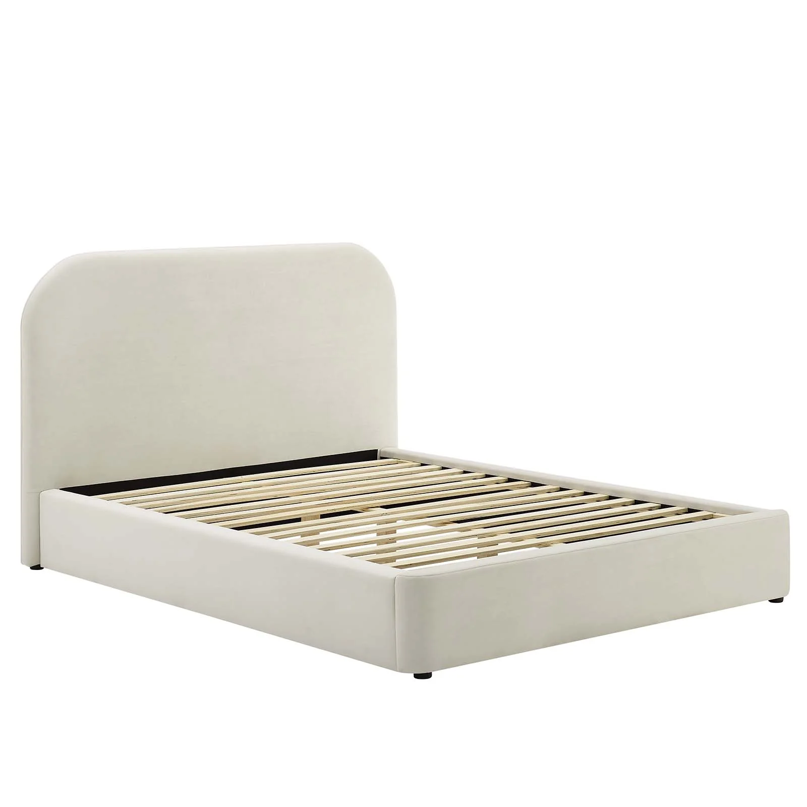 Keynote Performance Velvet Curved Queen Platform Bed By Modway - MOD-7141 - Image 2