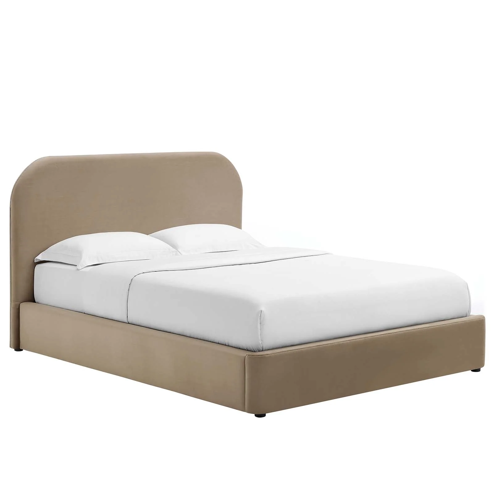 Keynote Performance Velvet Curved Queen Platform Bed By Modway - MOD-7141 - Image 9