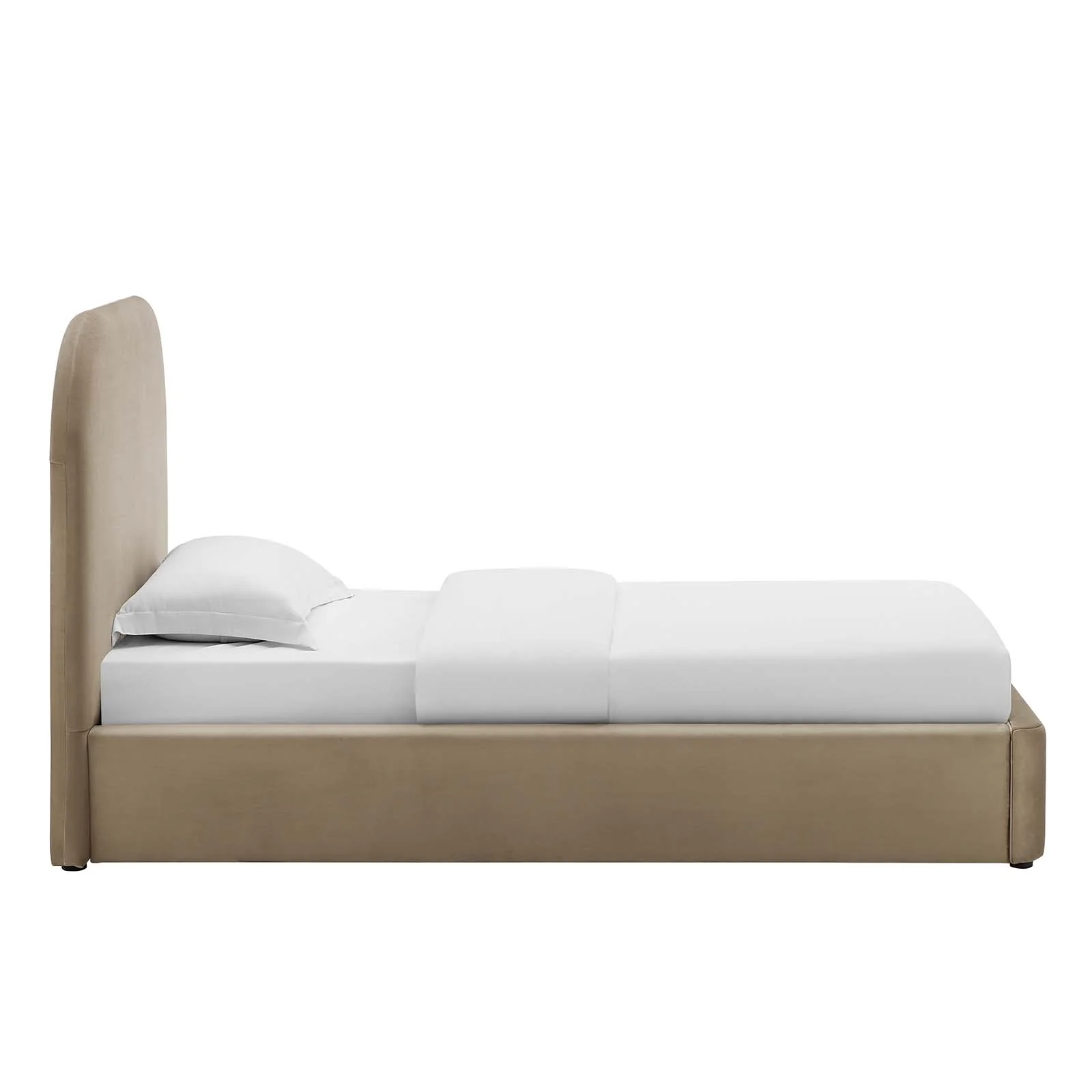 Keynote Performance Velvet Curved Twin Platform Bed By Modway - MOD-7137 - Image 11