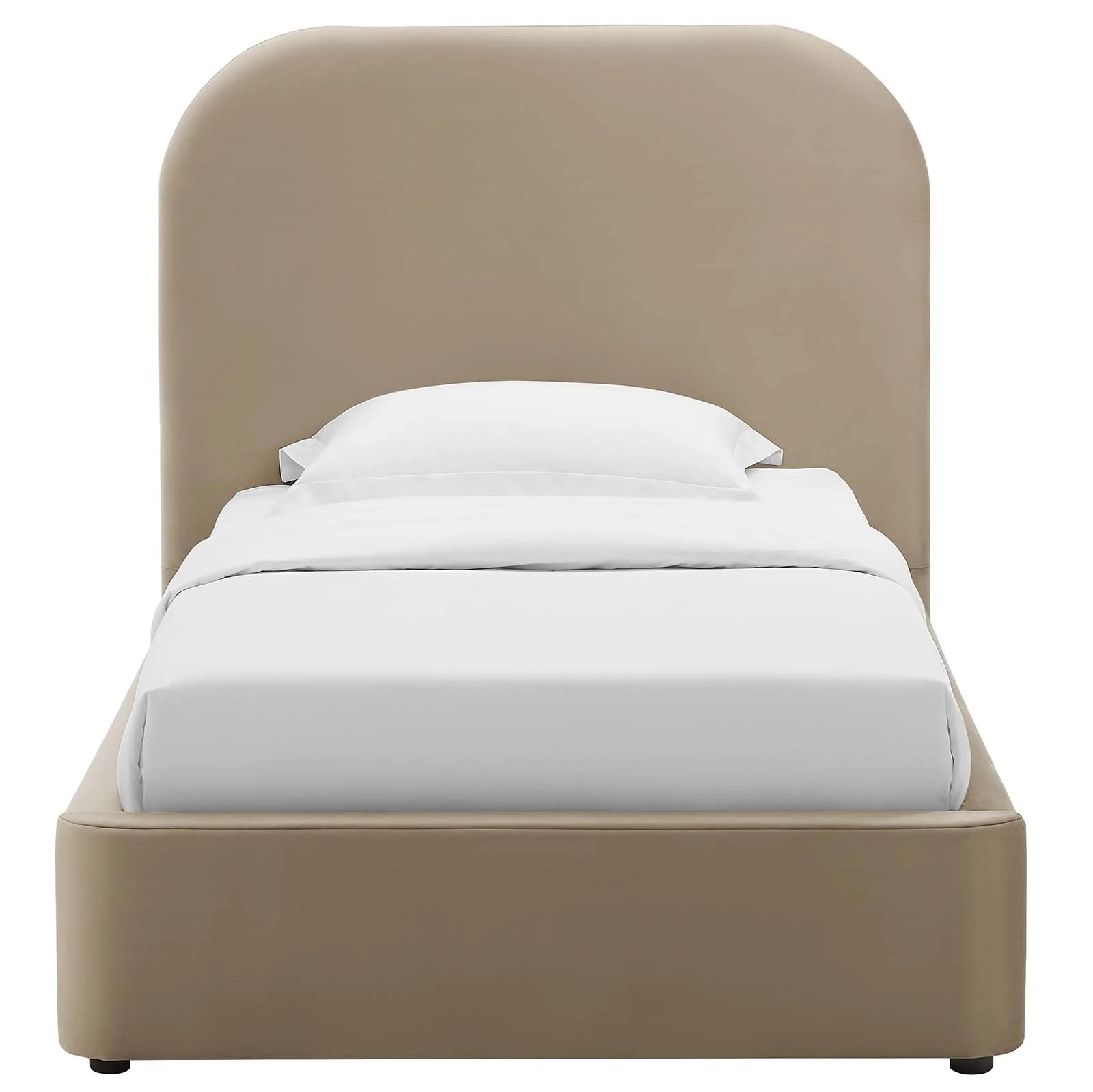 Keynote Performance Velvet Curved Twin Platform Bed By Modway - MOD-7137 - Image 12