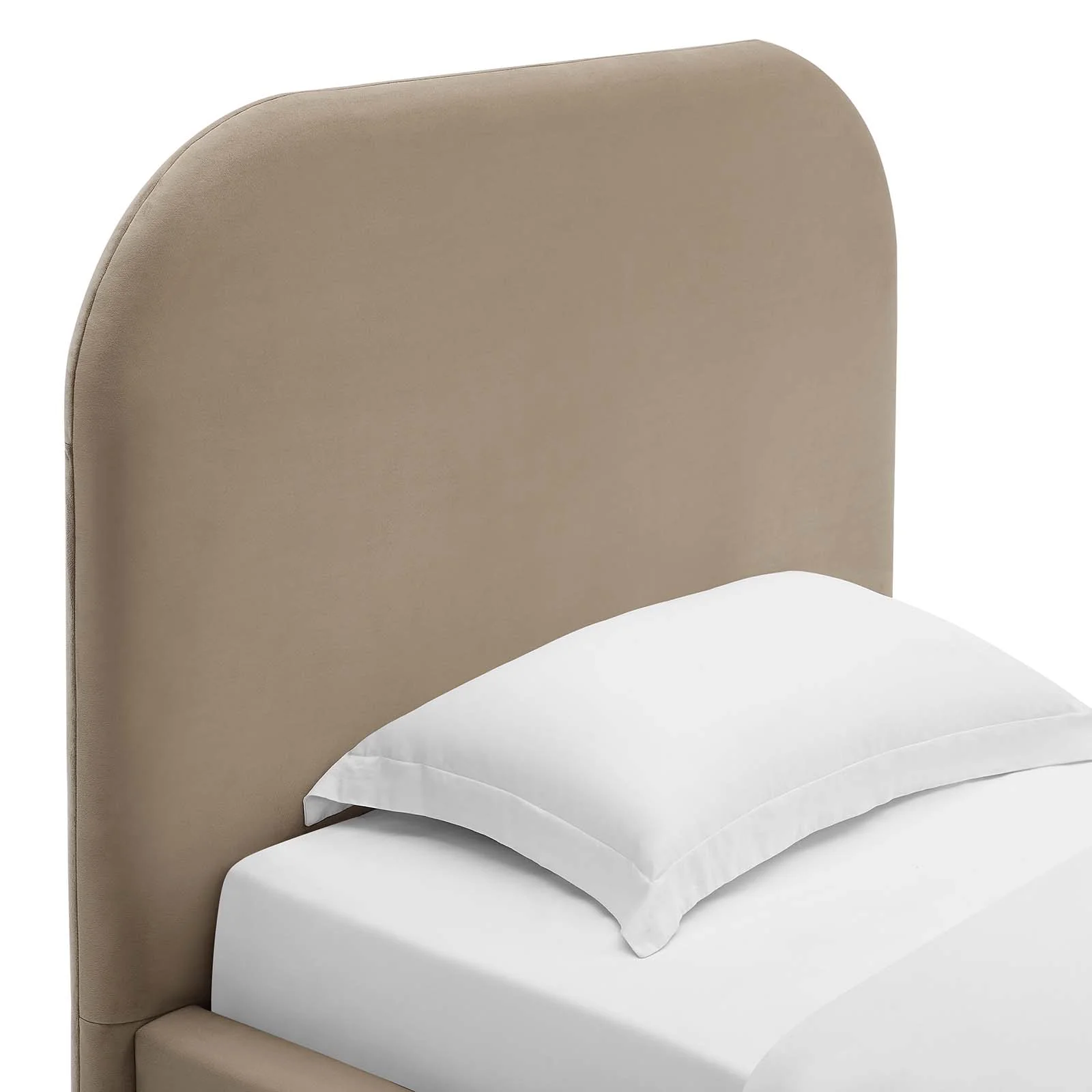 Keynote Performance Velvet Curved Twin Platform Bed By Modway - MOD-7137 - Image 13