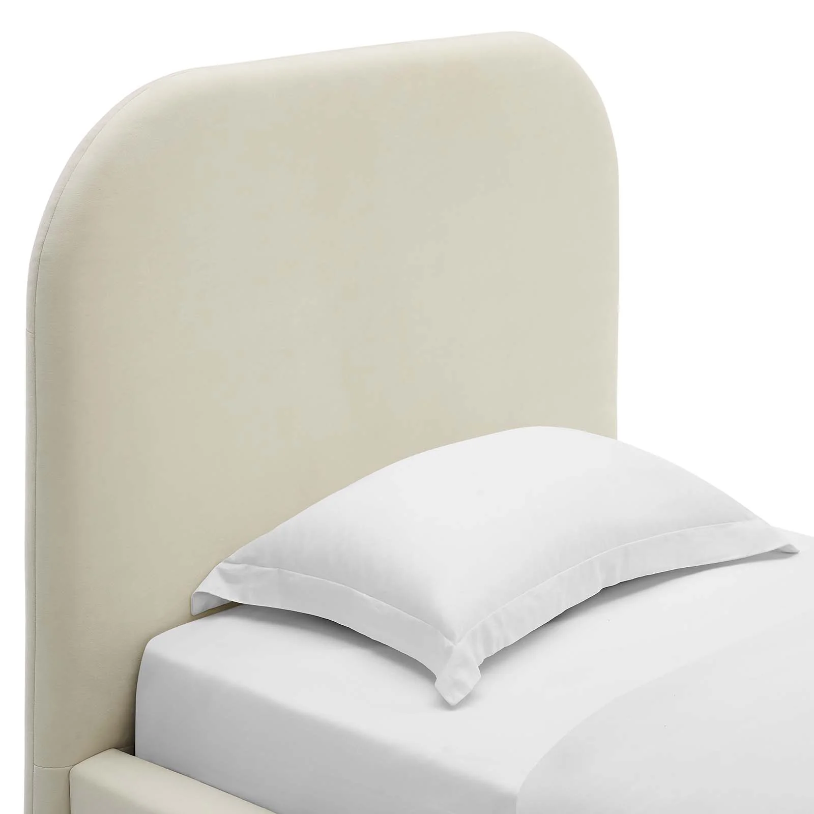 Keynote Performance Velvet Curved Twin Platform Bed By Modway - MOD-7137 - Image 5