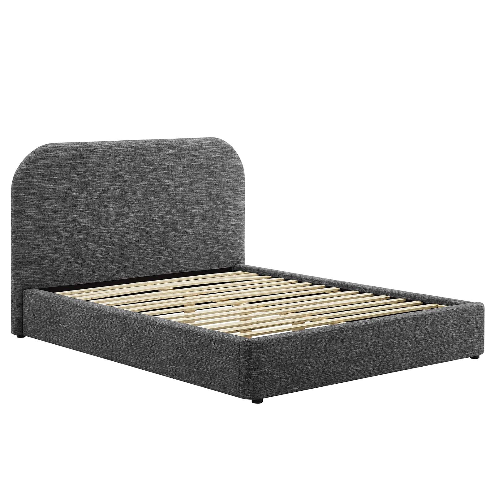 Keynote Upholstered Fabric Curved Full Platform Bed By Modway - MOD-7138 - Image 18