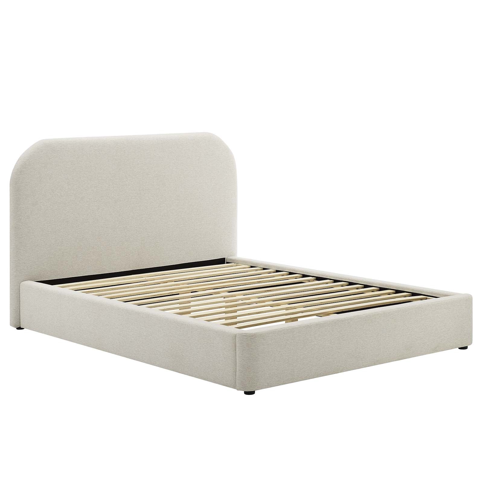 Keynote Upholstered Fabric Curved Full Platform Bed By Modway - MOD-7138 - Image 2