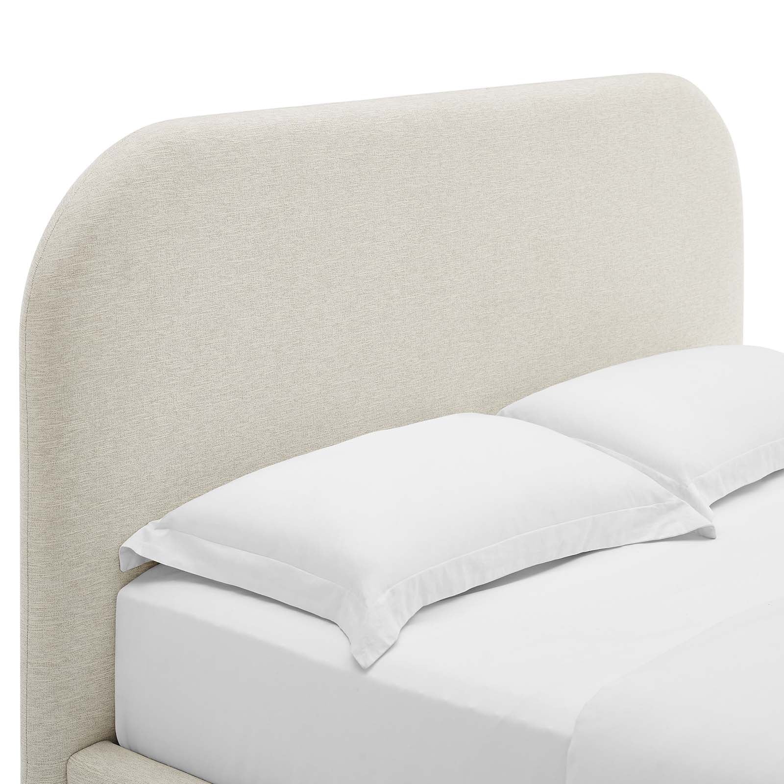 Keynote Upholstered Fabric Curved Full Platform Bed By Modway - MOD-7138 - Image 5