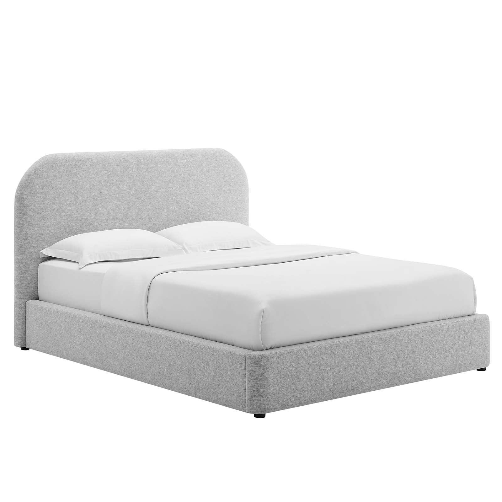 Keynote Upholstered Fabric Curved Full Platform Bed By Modway - MOD-7138 - Image 9