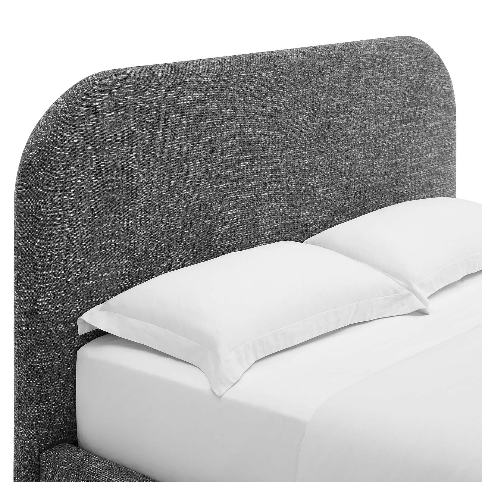 Keynote Upholstered Fabric Curved King Platform Bed By Modway - MOD-7142 - Image 21