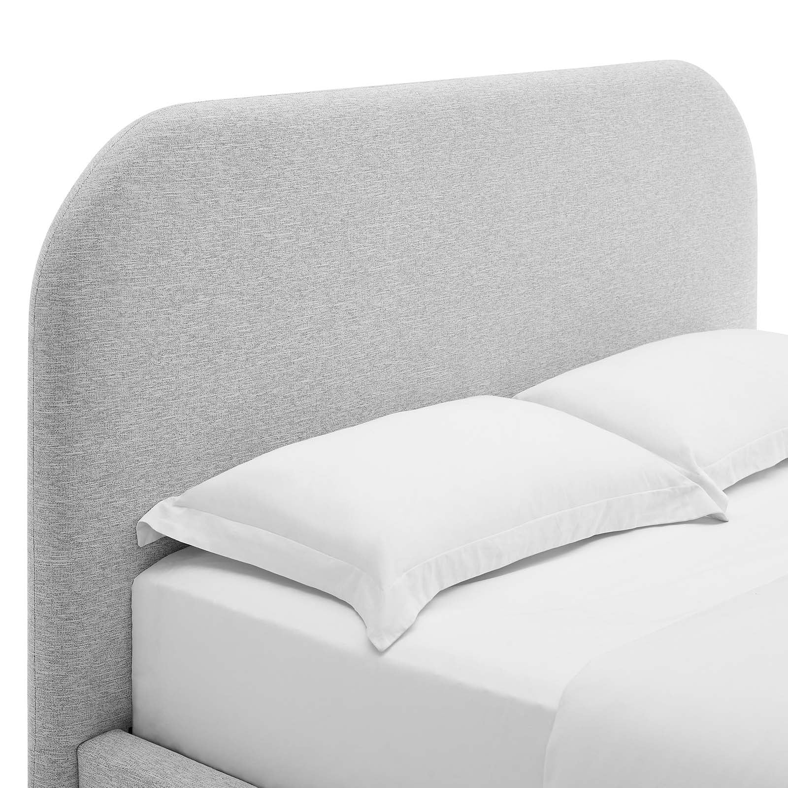 Keynote Upholstered Fabric Curved Queen Platform Bed By Modway - MOD-7140 - Image 13