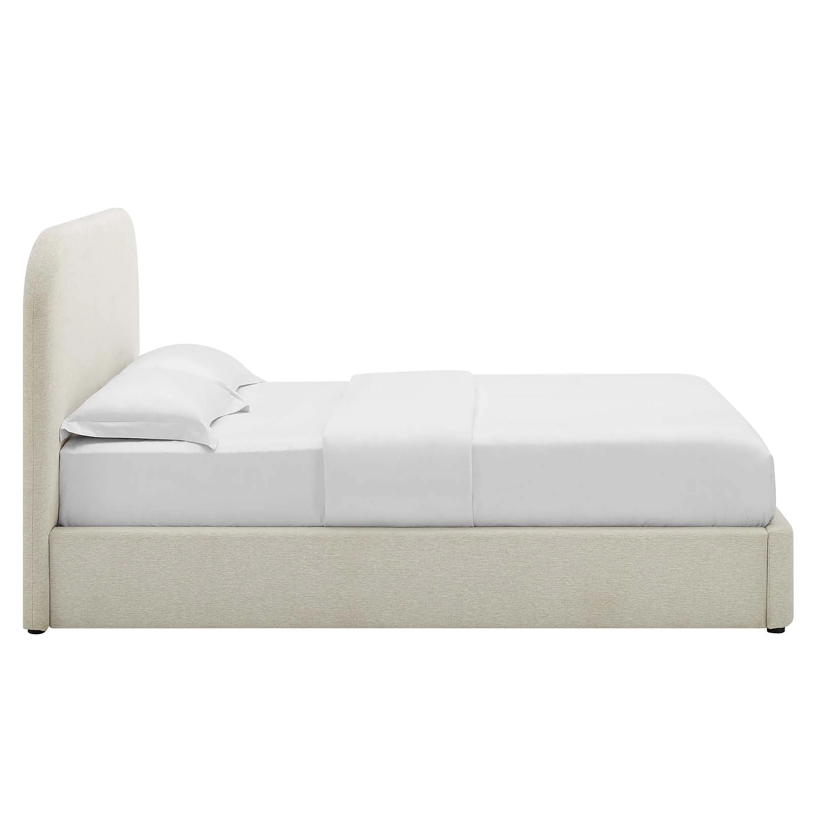 Keynote Upholstered Fabric Curved Queen Platform Bed By Modway - MOD-7140 - Image 3
