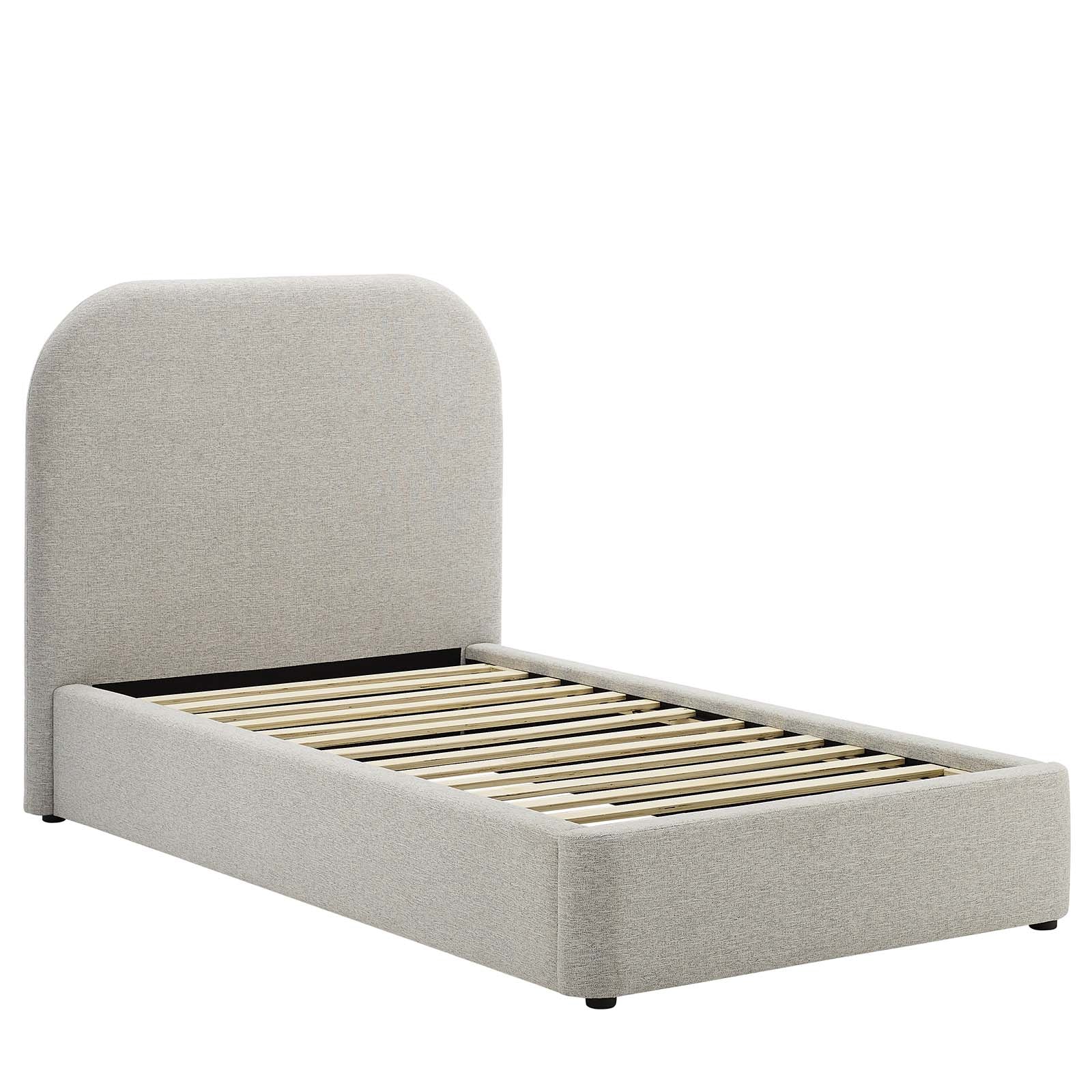 Keynote Upholstered Fabric Curved Twin Platform Bed By Modway - MOD-7136 - Image 10
