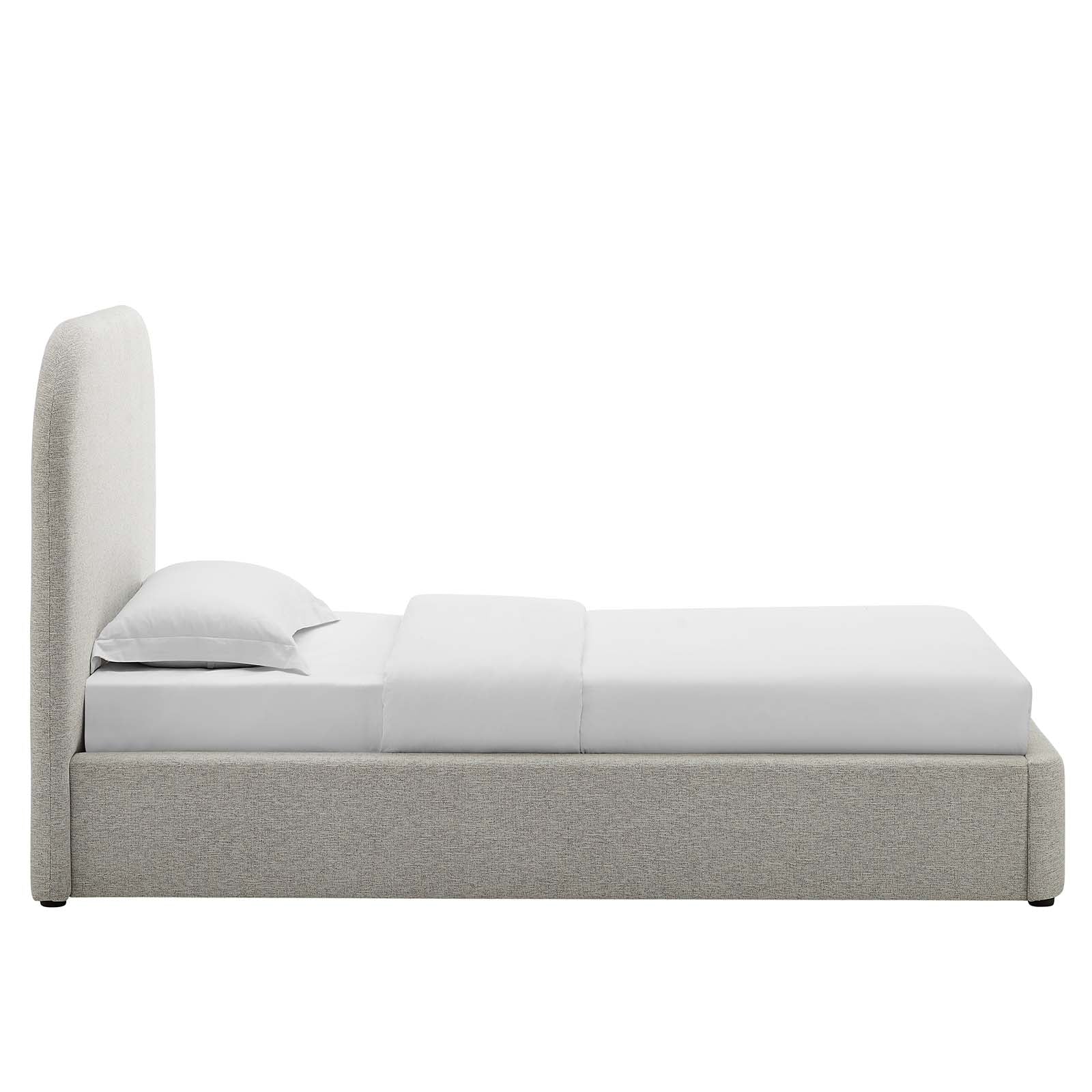 Keynote Upholstered Fabric Curved Twin Platform Bed By Modway - MOD-7136 - Image 11