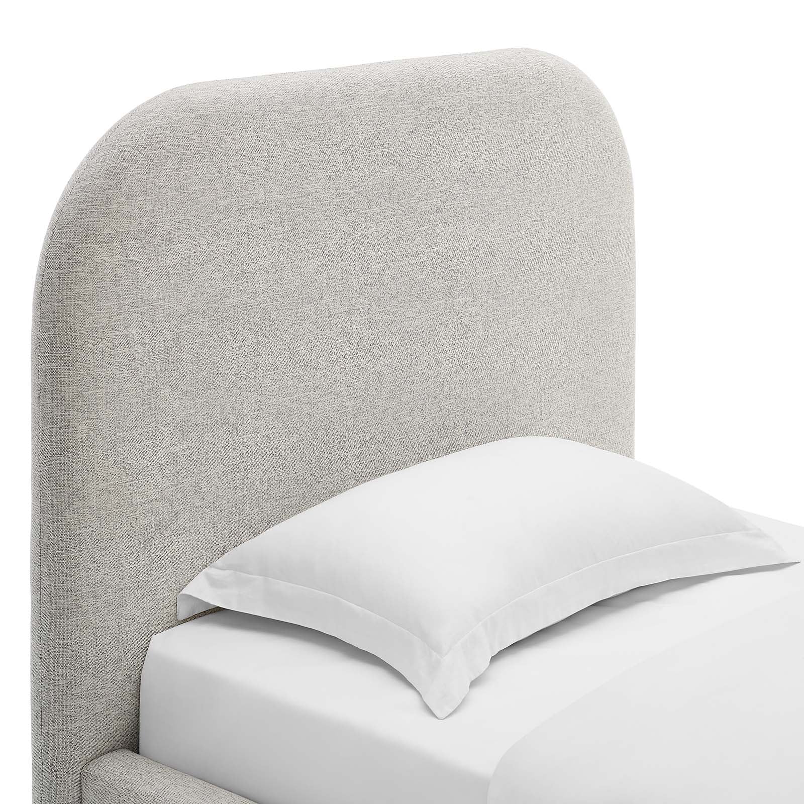 Keynote Upholstered Fabric Curved Twin Platform Bed By Modway - MOD-7136 - Image 13