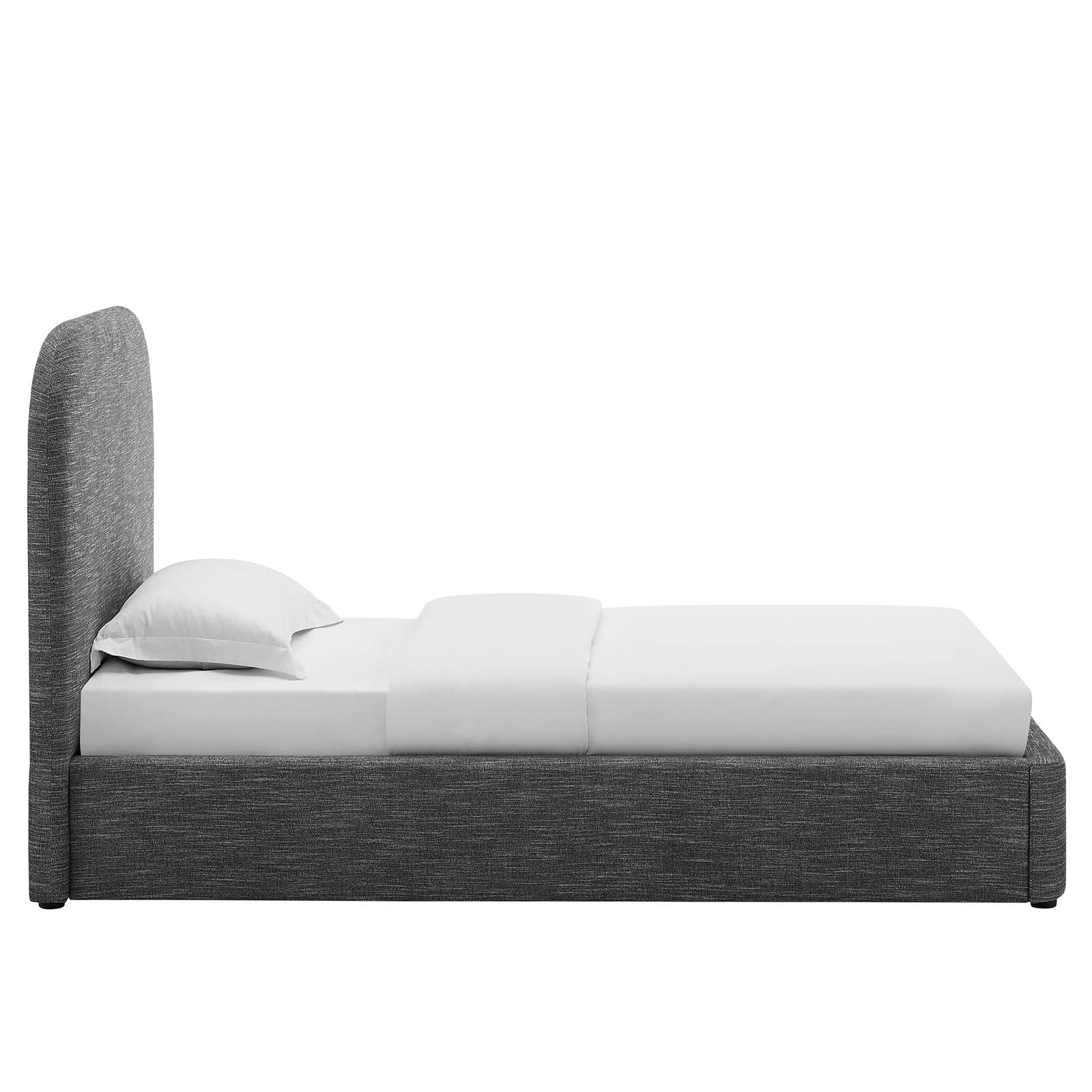 Keynote Upholstered Fabric Curved Twin Platform Bed By Modway - MOD-7136 - Image 19