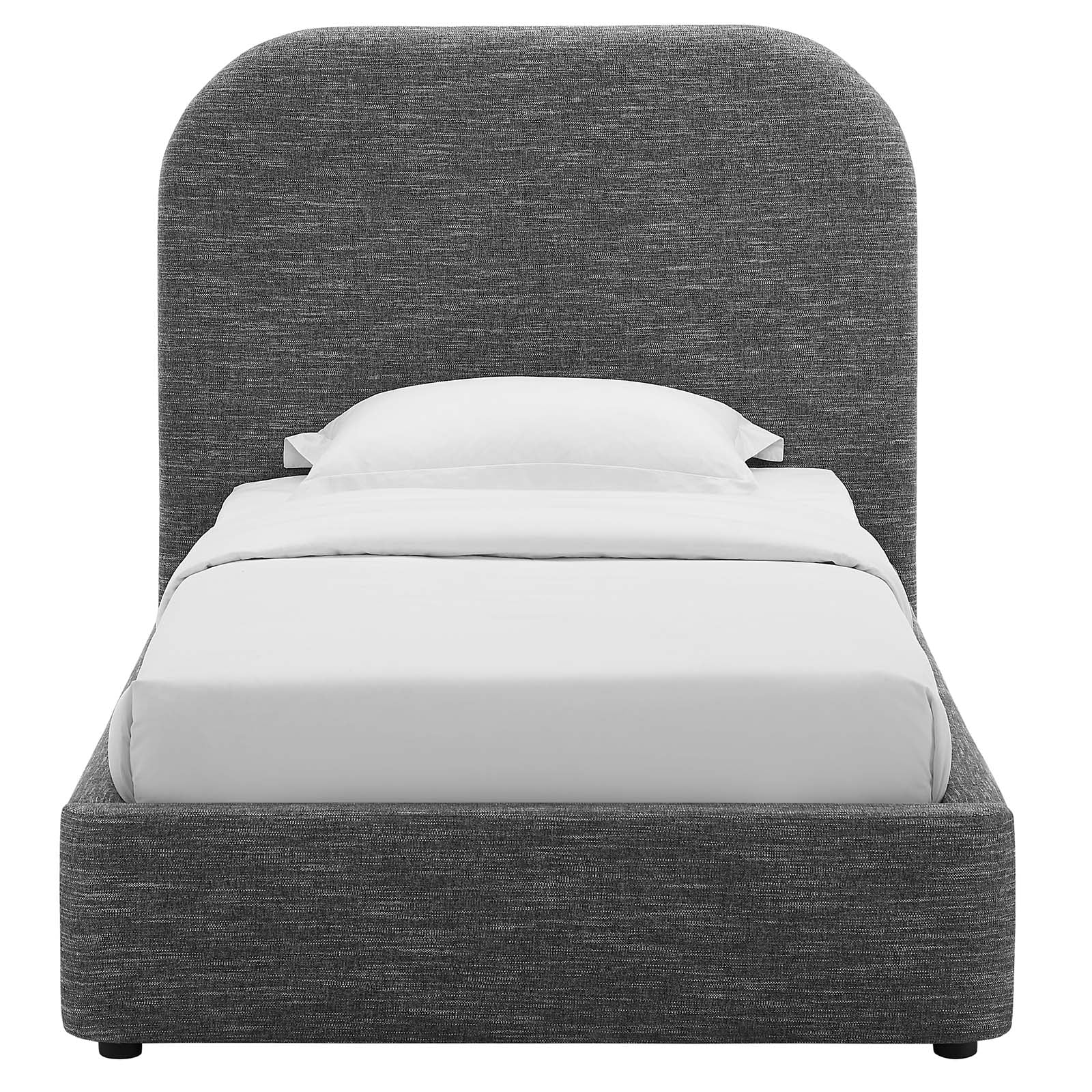 Keynote Upholstered Fabric Curved Twin Platform Bed By Modway - MOD-7136 - Image 20