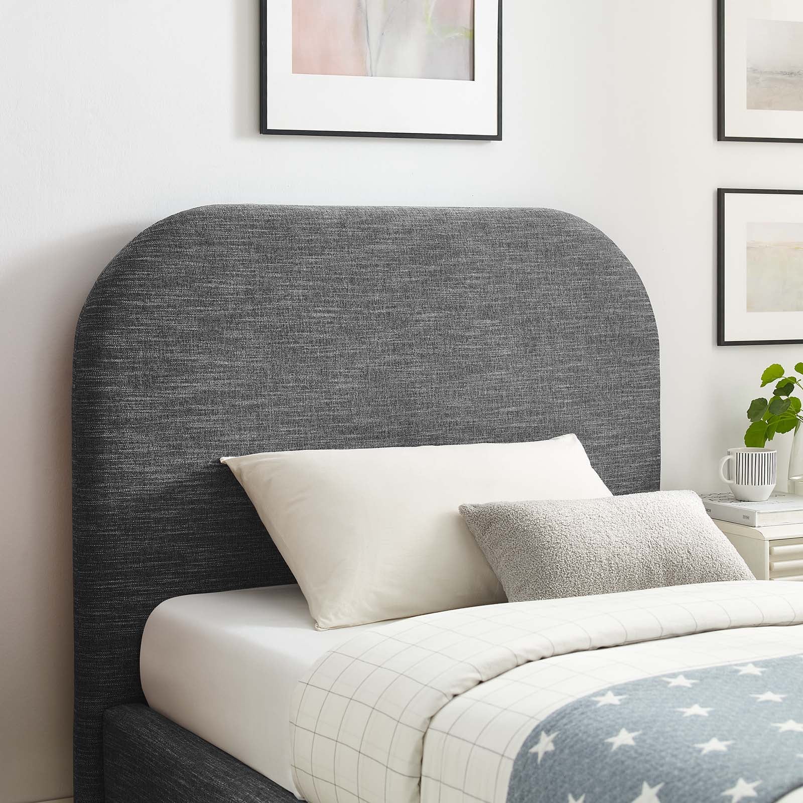Keynote Upholstered Fabric Curved Twin Platform Bed By Modway - MOD-7136 - Image 24