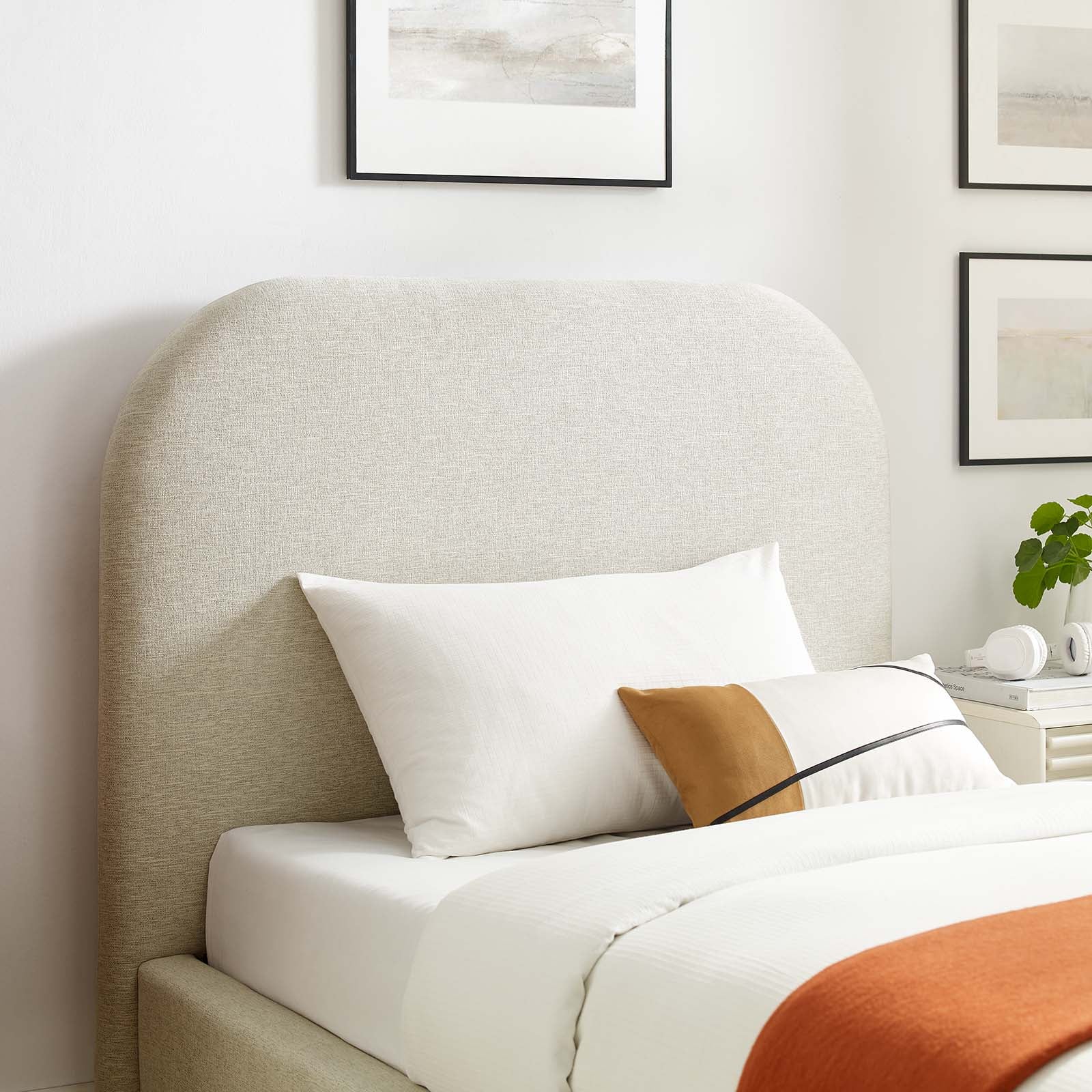 Keynote Upholstered Fabric Curved Twin Platform Bed By Modway - MOD-7136 - Image 8