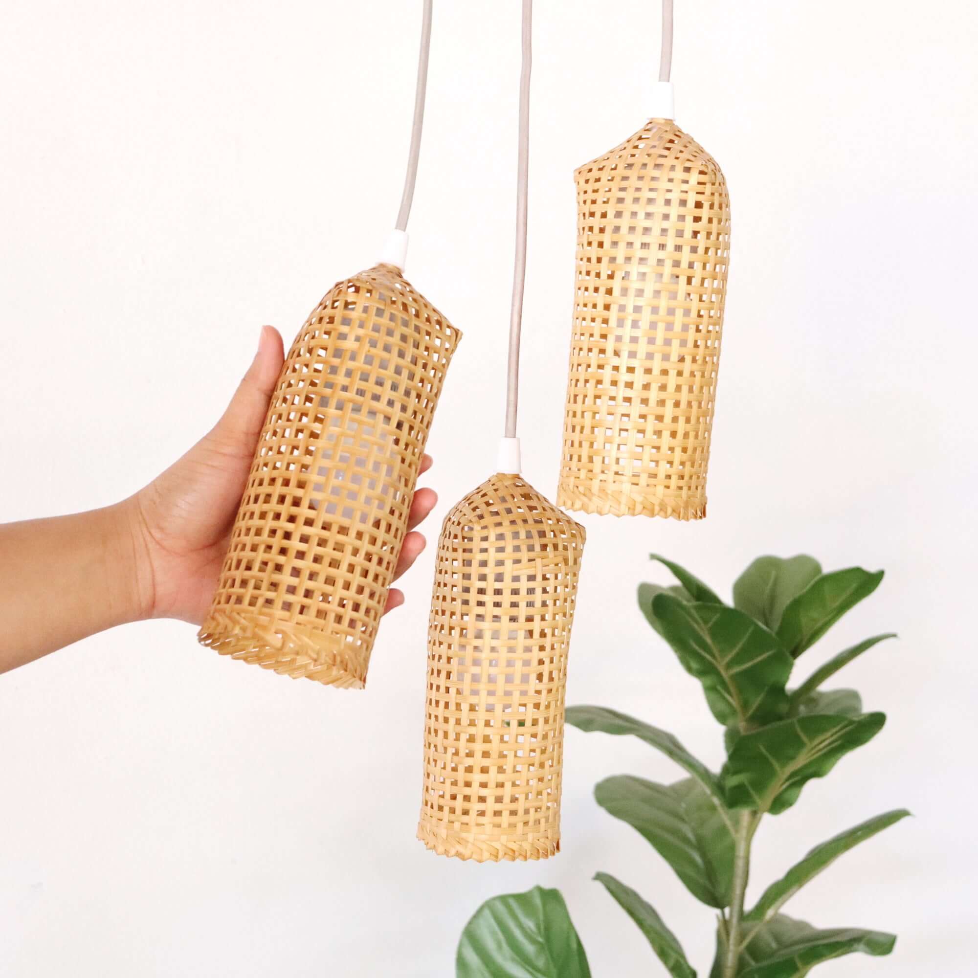 Khe Mi Ka - Bamboo Pendant Light Shade By Thaihome - Image 3
