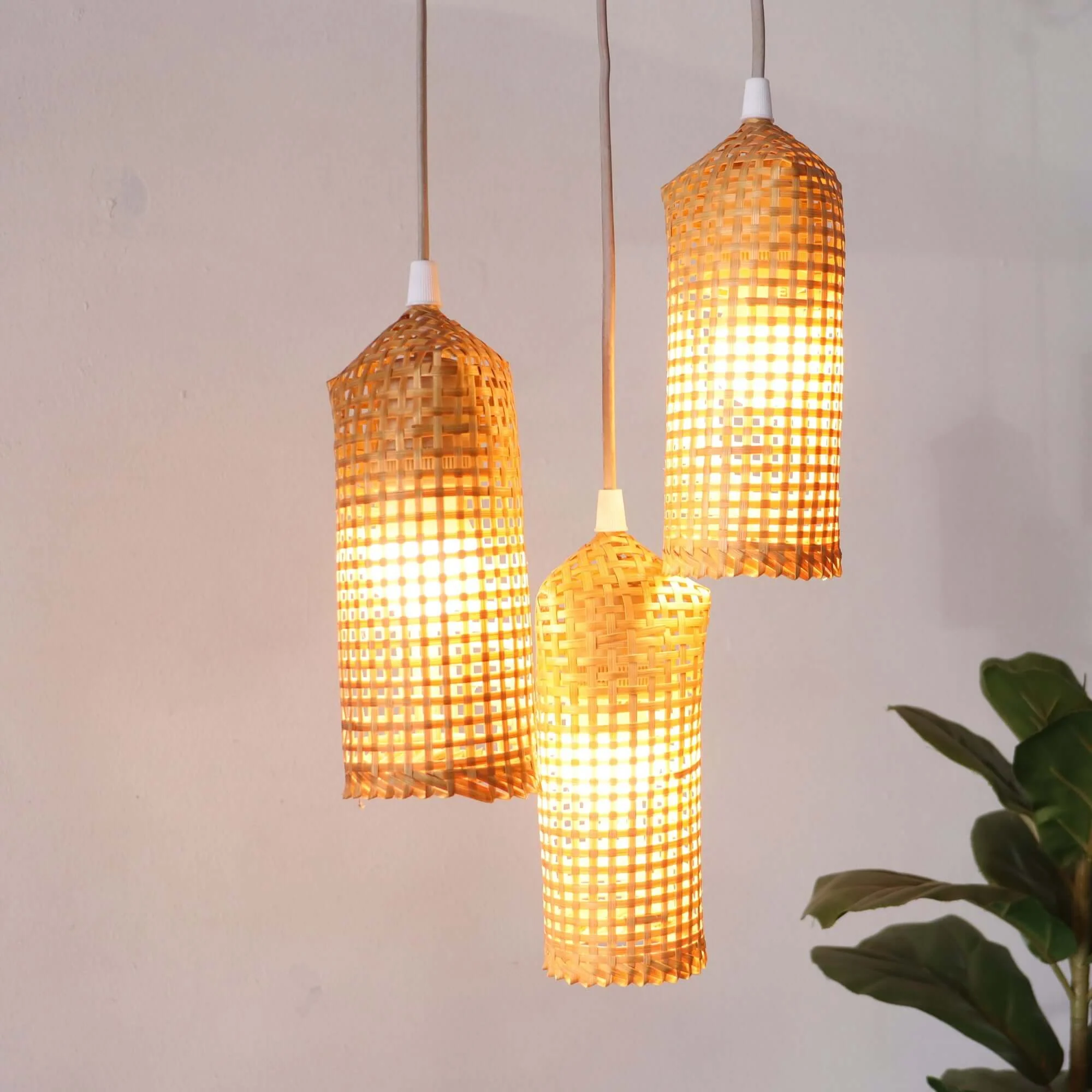Khe Mi Ka - Bamboo Pendant Light Shade By Thaihome - Image 4