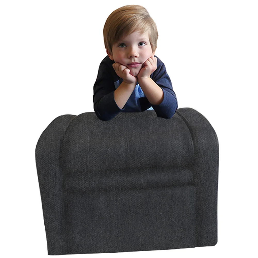 Kids Black Comfy Upholstered Recliner Chair with Storage By Homeroots - Image 4