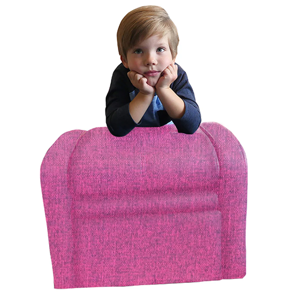 Kids Pink Comfy Upholstered Recliner Chair with Storage By Homeroots - Image 3