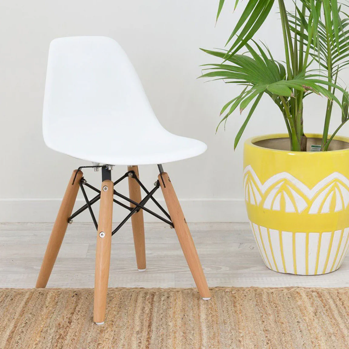 Kids Playroom Chair, White By World Modern Design - Image 3