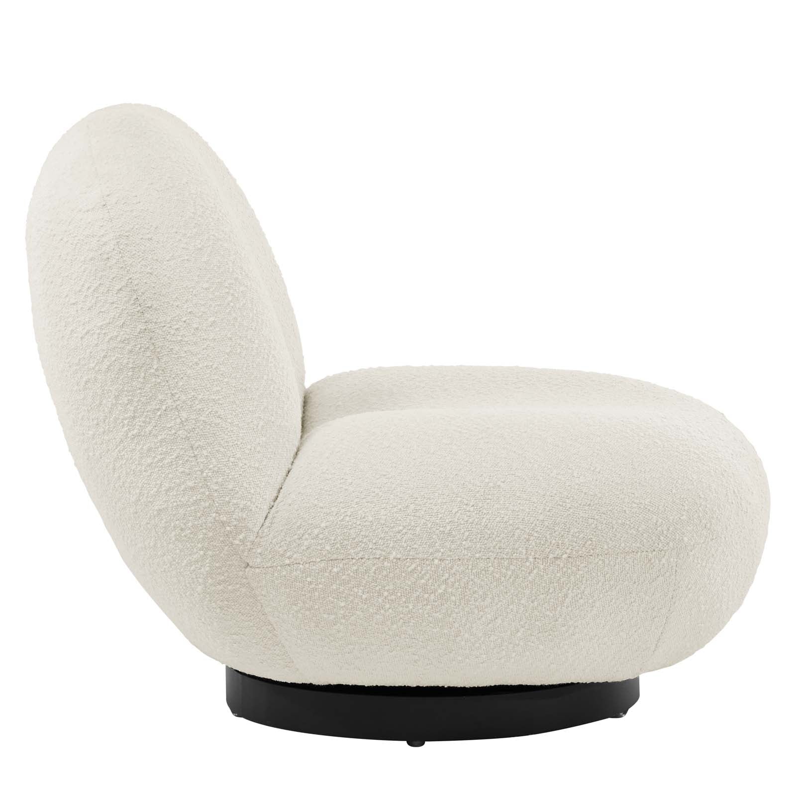 Kindred Boucle Upholstered Upholstered Fabric Swivel Chair By Modway - EEI-5486 - Image 4