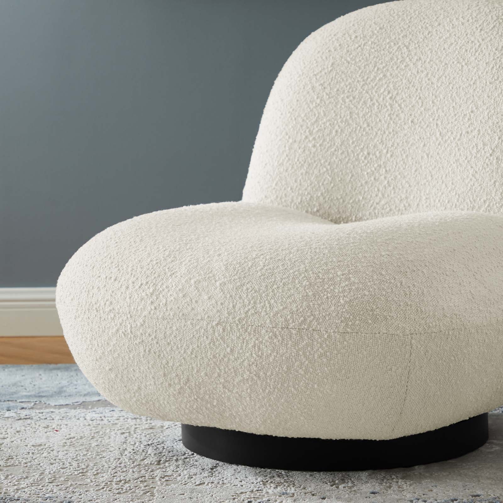 Kindred Boucle Upholstered Upholstered Fabric Swivel Chair By Modway - EEI-5486 - Image 8