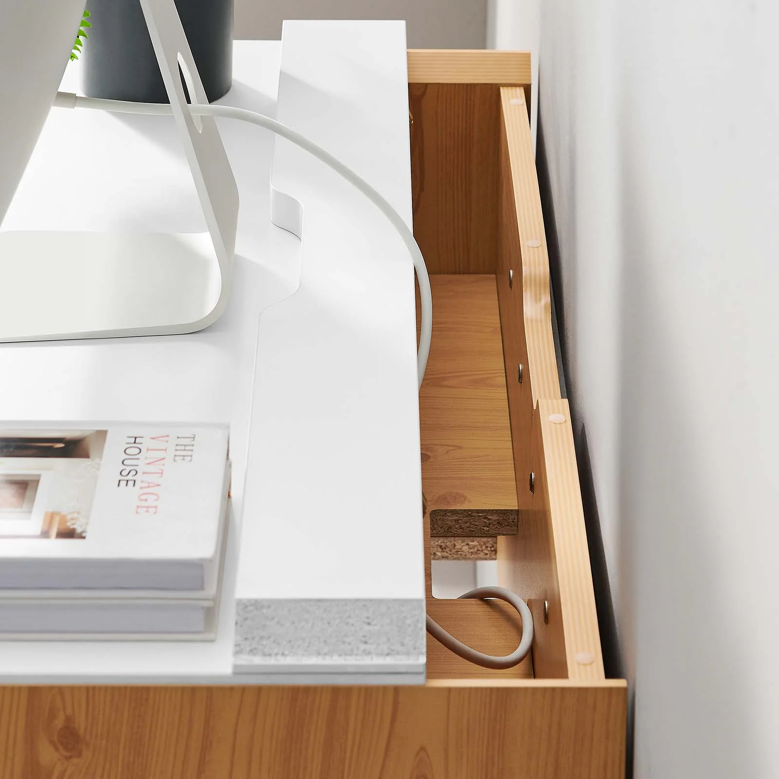 Kinetic 38" Wall-Mount Office Desk By Modway - EEI-6206 - Image 13