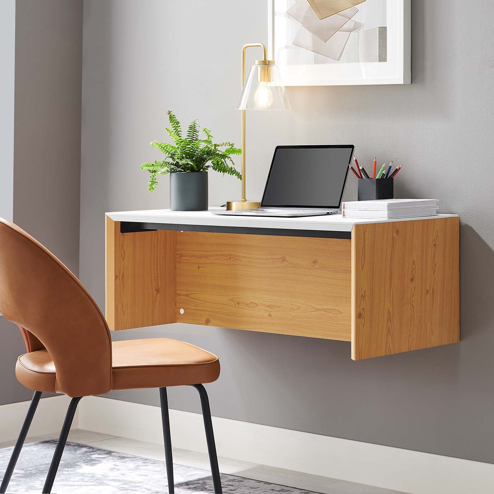 Kinetic 38" Wall-Mount Office Desk By Modway - EEI-6206 - Image 16