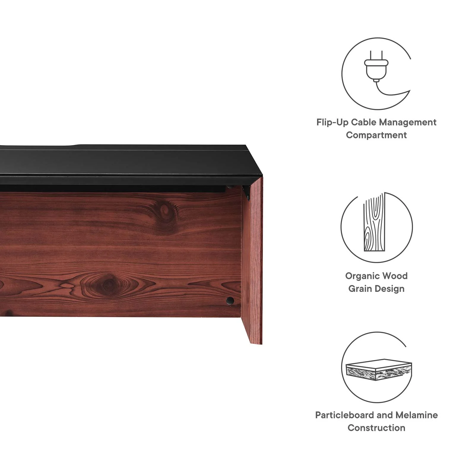 Kinetic 38" Wall-Mount Office Desk By Modway - EEI-6206 - Image 7