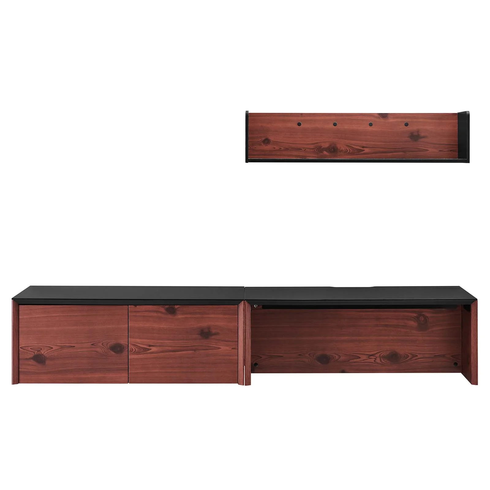 Kinetic 38" Wall-Mount Office Desk With Cabinet and Shelf By Modway - EEI-6311 - Image 2