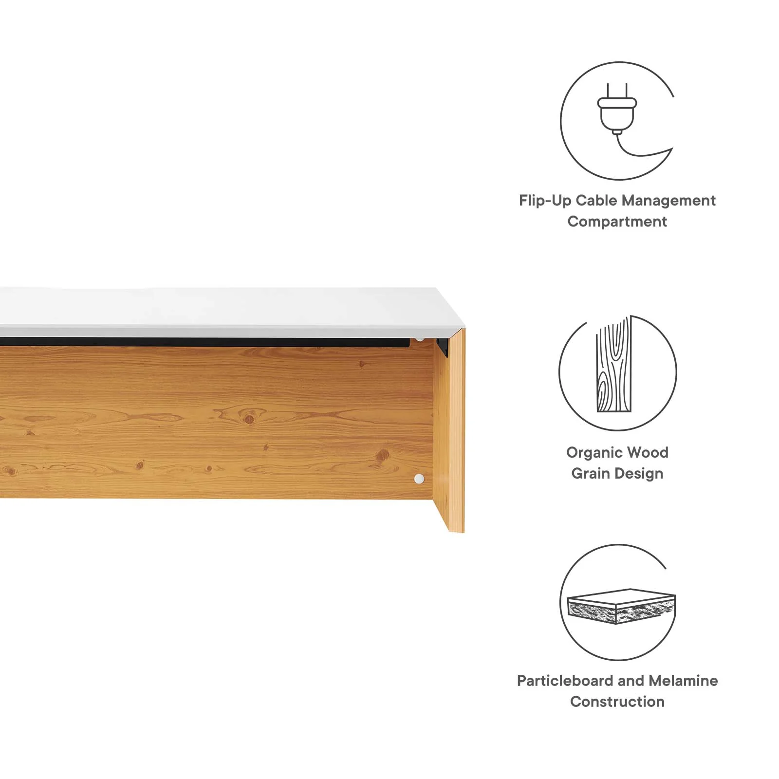 Kinetic 49" Wall-Mount Office Desk By Modway - EEI-6207 - Image 13