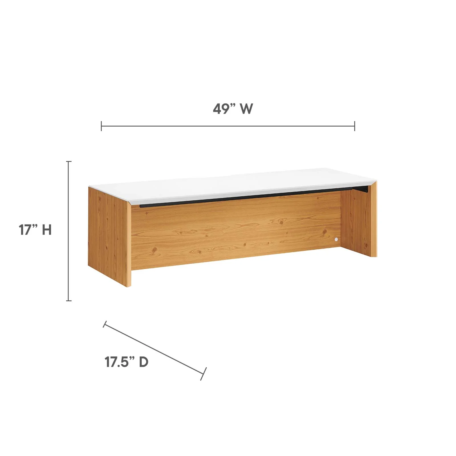 Kinetic 49" Wall-Mount Office Desk With Cabinet and Shelf By Modway - EEI-6312 - Image 14