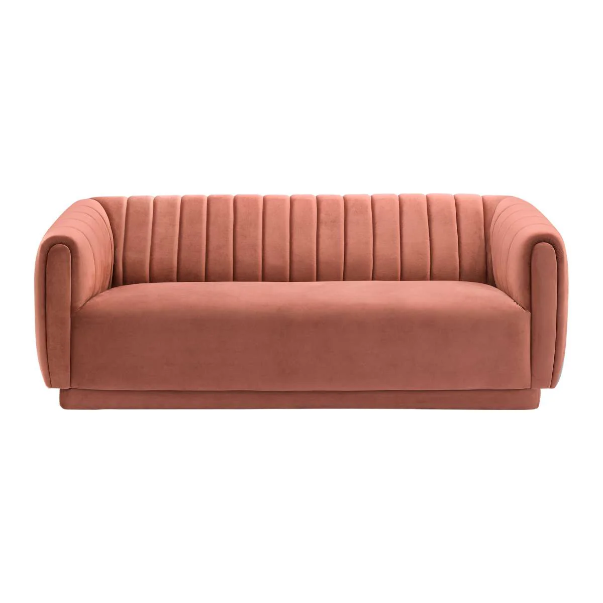 Kinsley Blush Modern Velvet Sofa  By Armen Living - Image 2