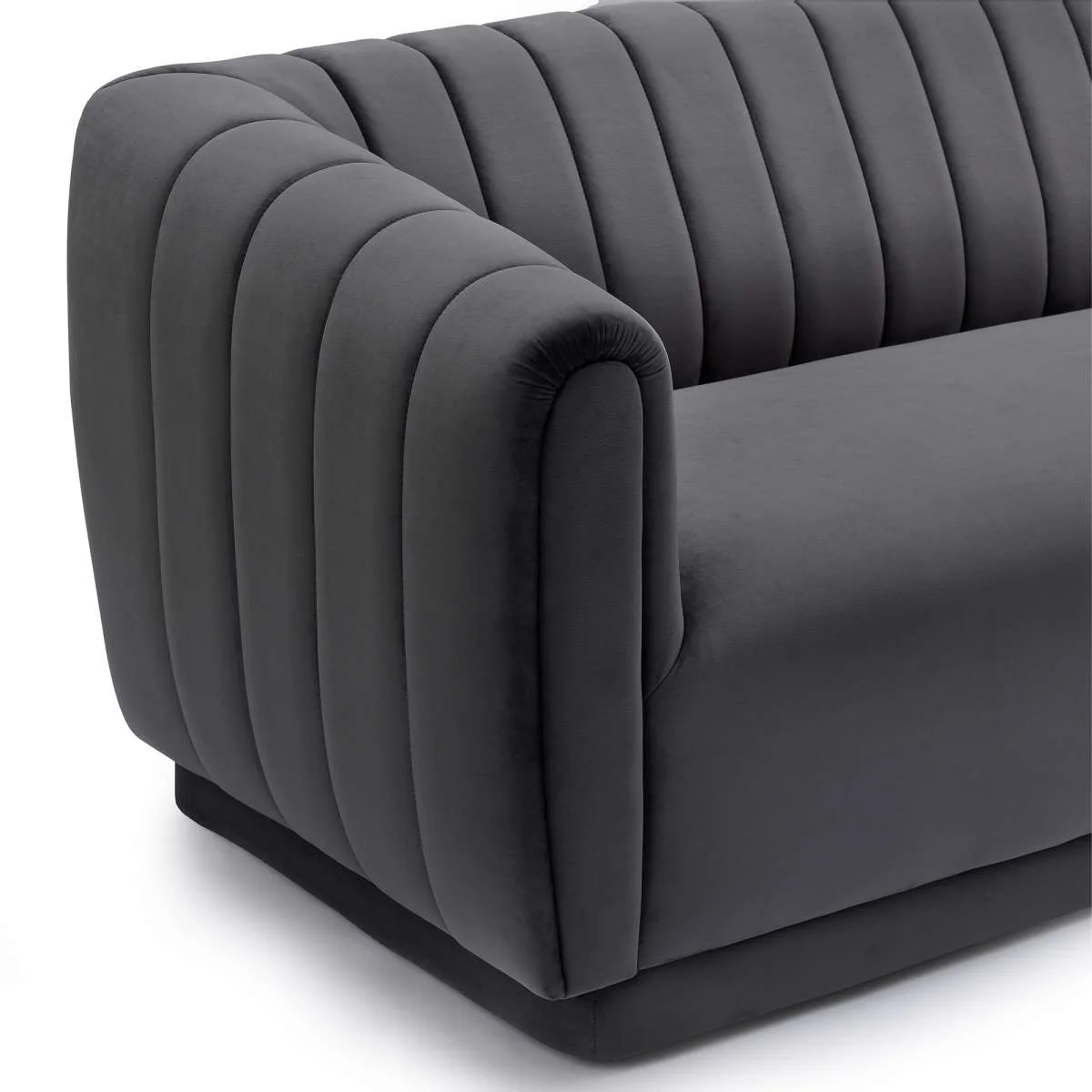 Kinsley Blush Modern Velvet Sofa  By Armen Living - Image 8